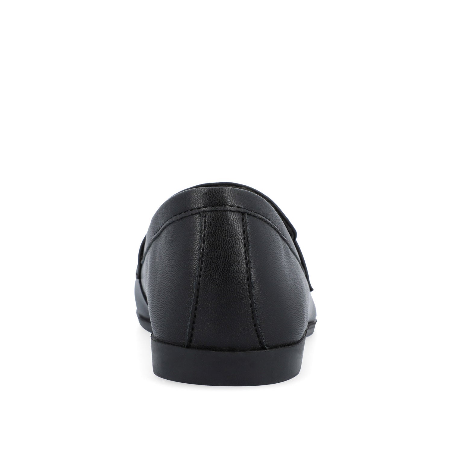 MYEESHA PENNY LOAFER FLAT IN VEGAN LEATHER - Black