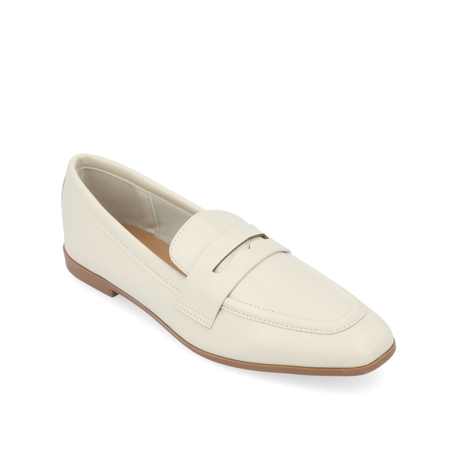 MYEESHA PENNY LOAFER FLAT IN VEGAN LEATHER - Bone