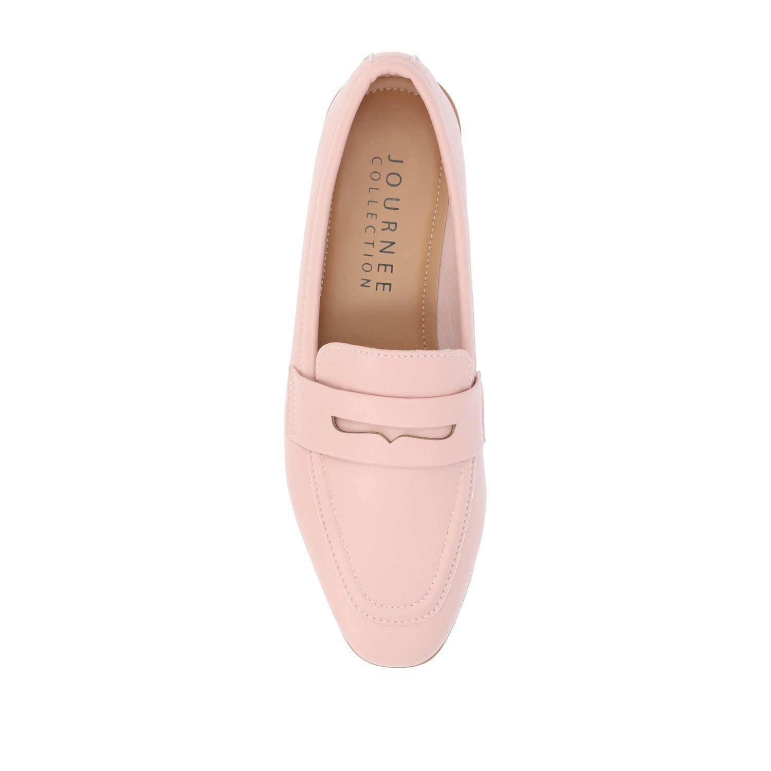 MYEESHA PENNY LOAFER FLAT IN VEGAN LEATHER - Blush