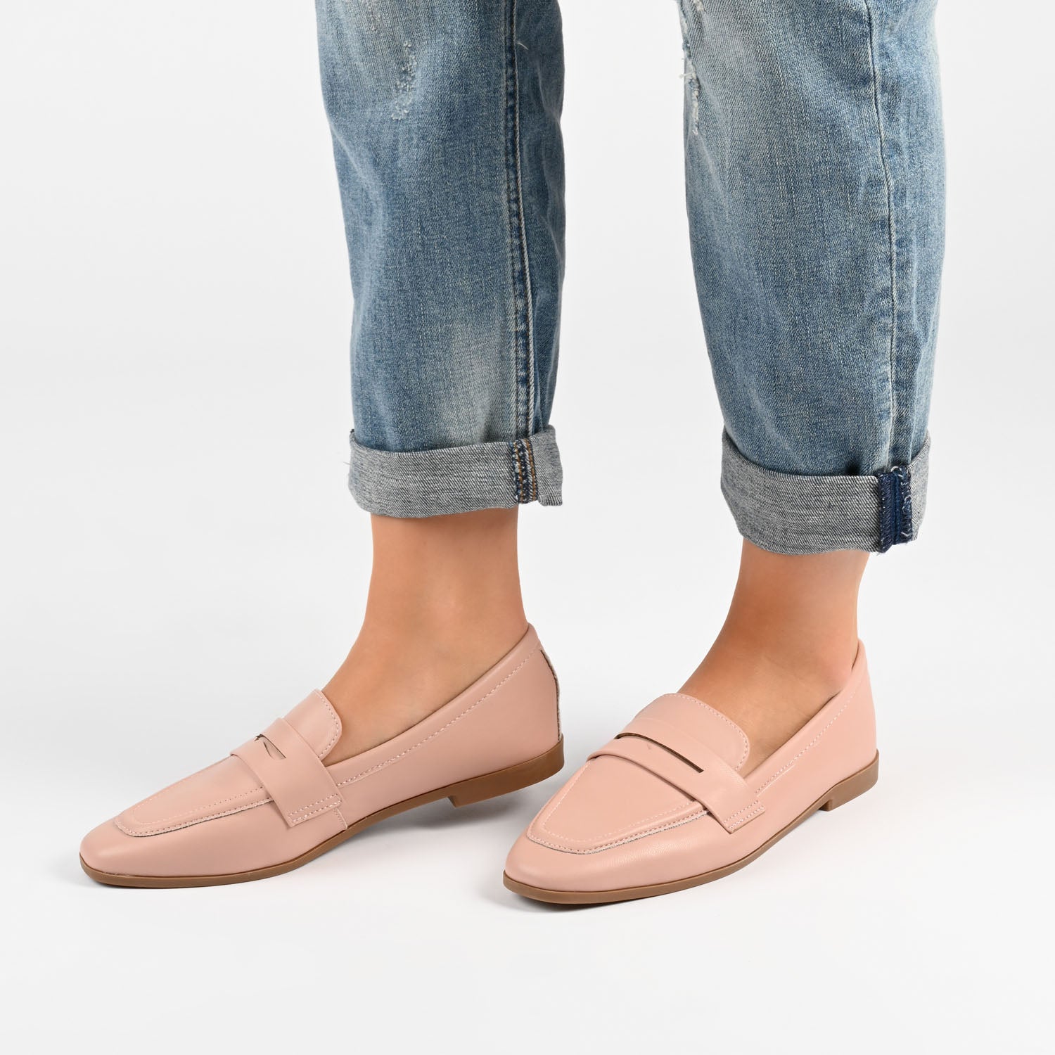 MYEESHA PENNY LOAFER FLAT IN VEGAN LEATHER