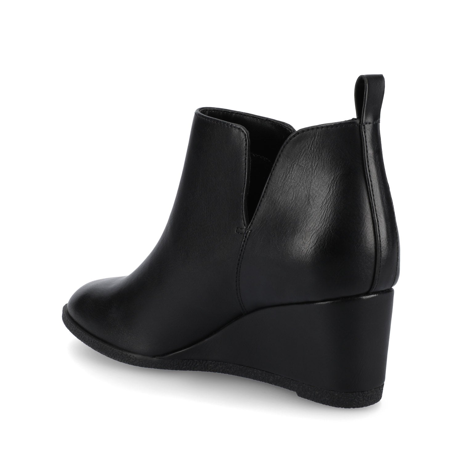 MYLEE WEDGE HEELED BOOTIES IN FAUX SUEDE
