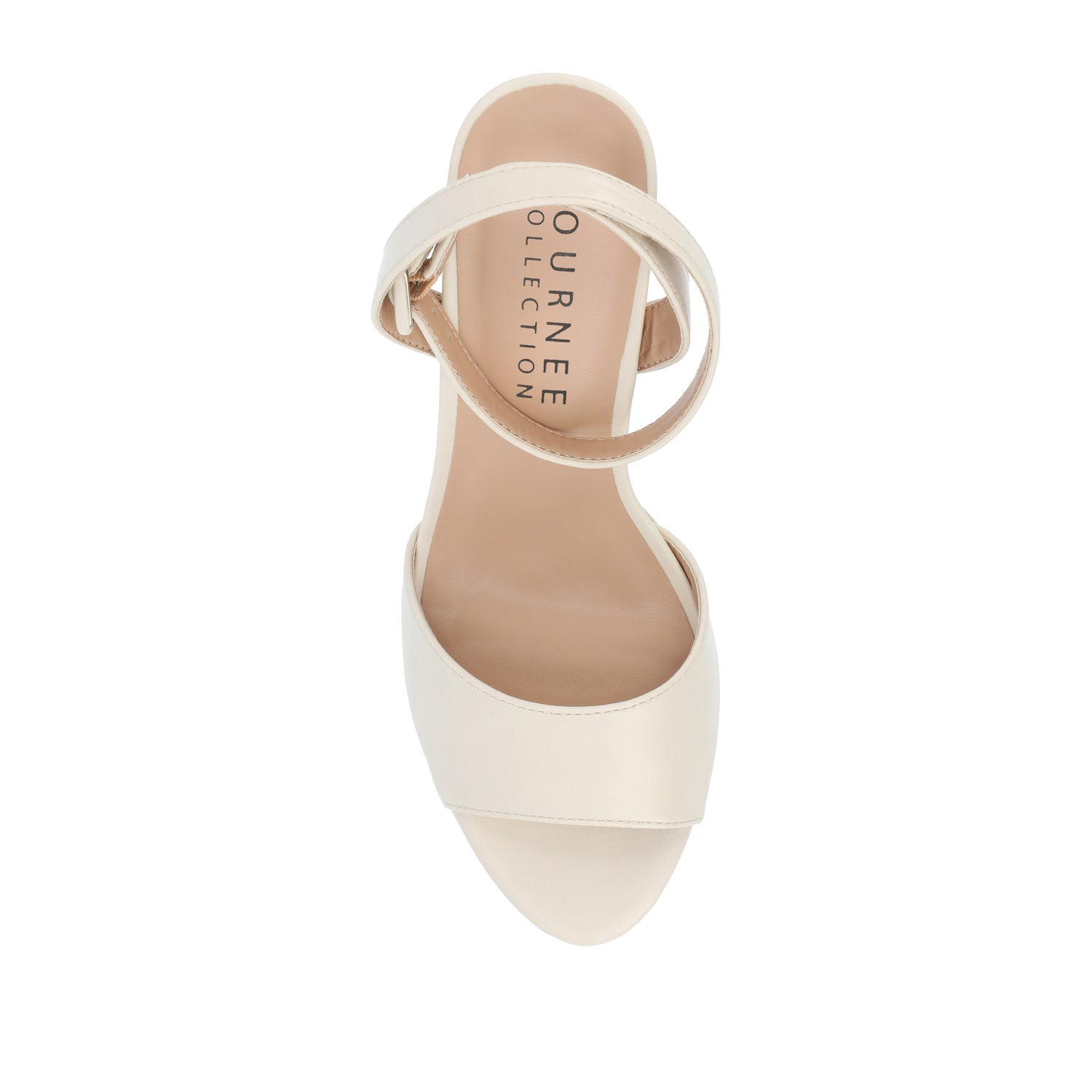 NAIRRI STRAPPY HEELS IN FAUX SUEDE - Bone