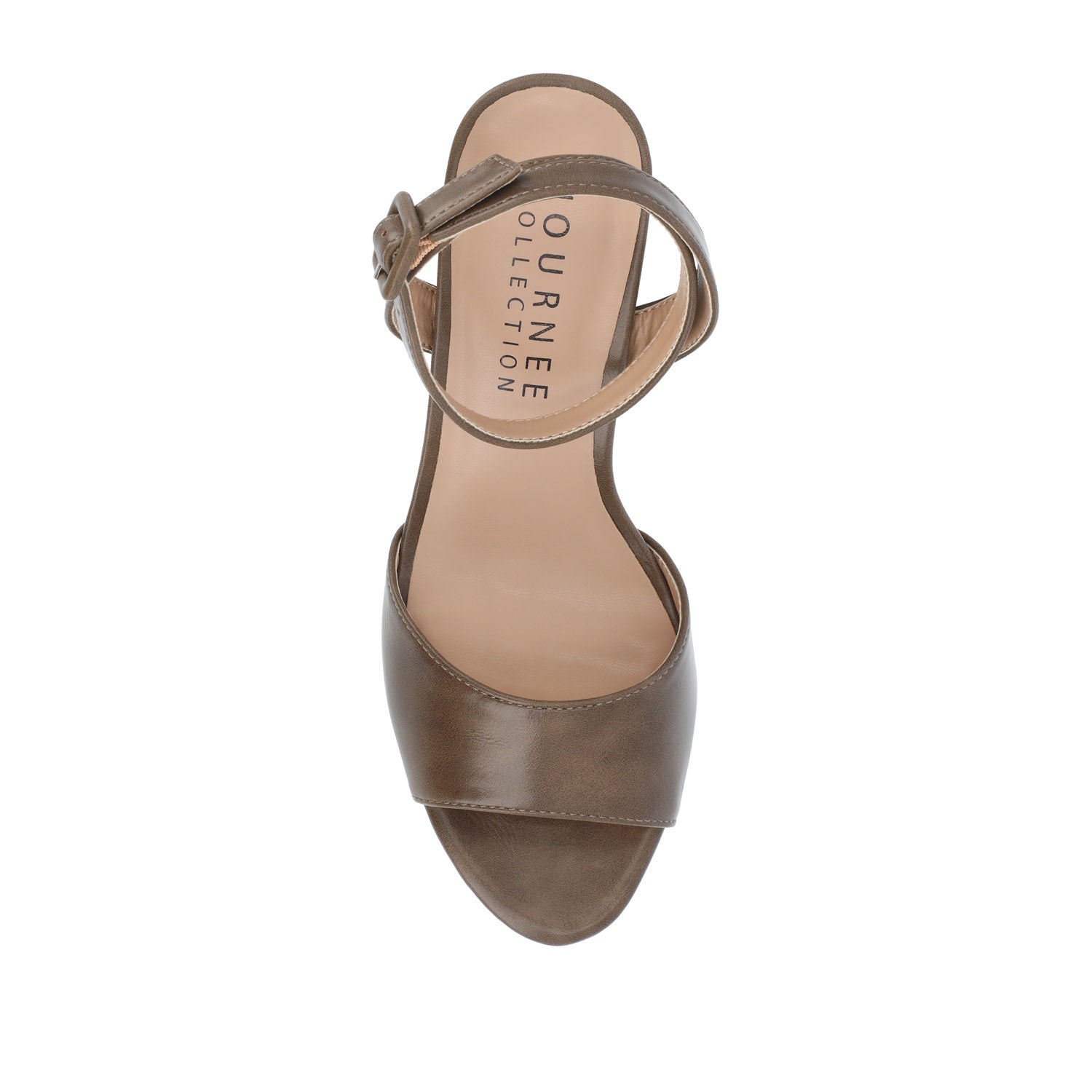 NAIRRI STRAPPY HEELS IN VEGAN LEATHER - Brown