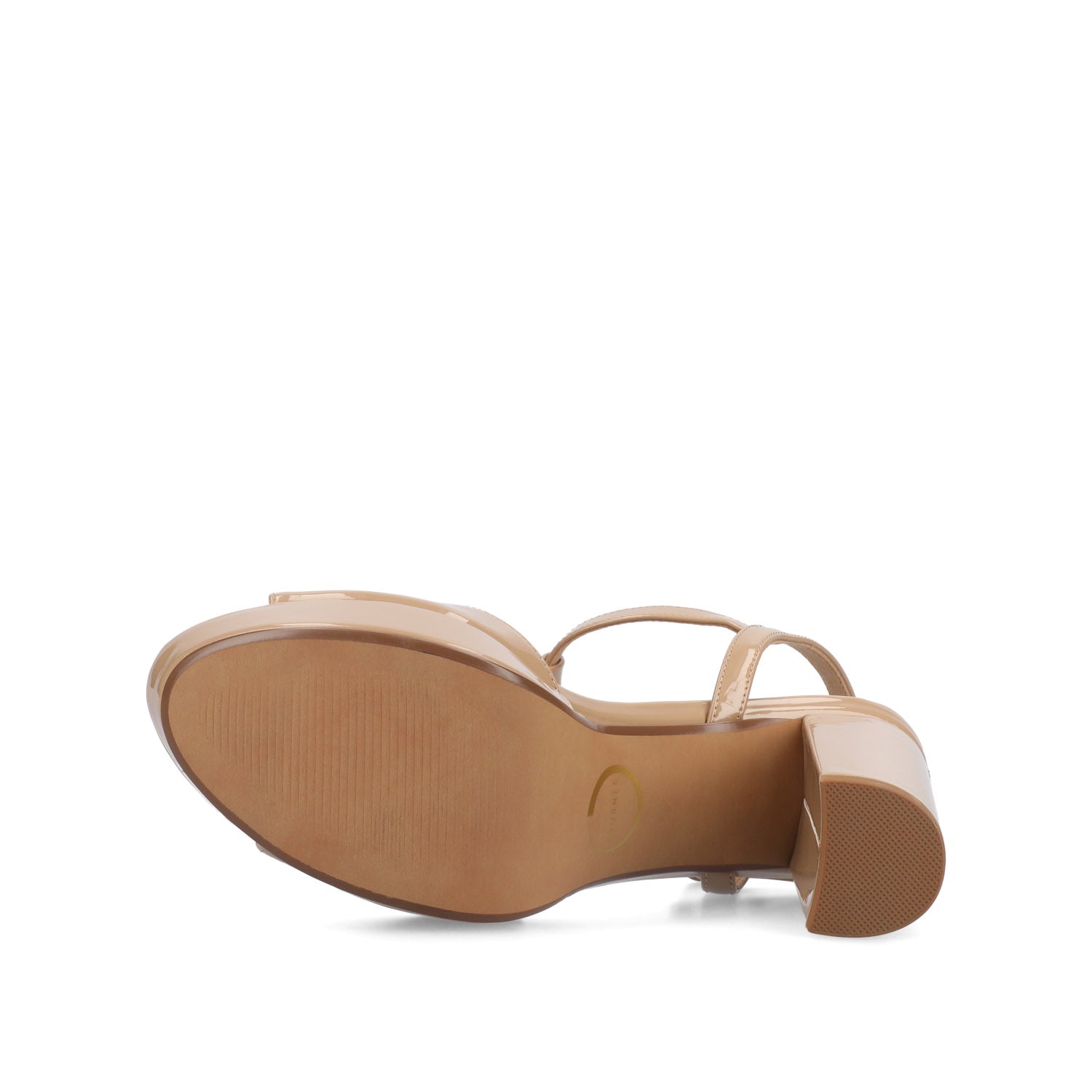 NALIE PLATFORM DRESS SANDALS - Nude Patent