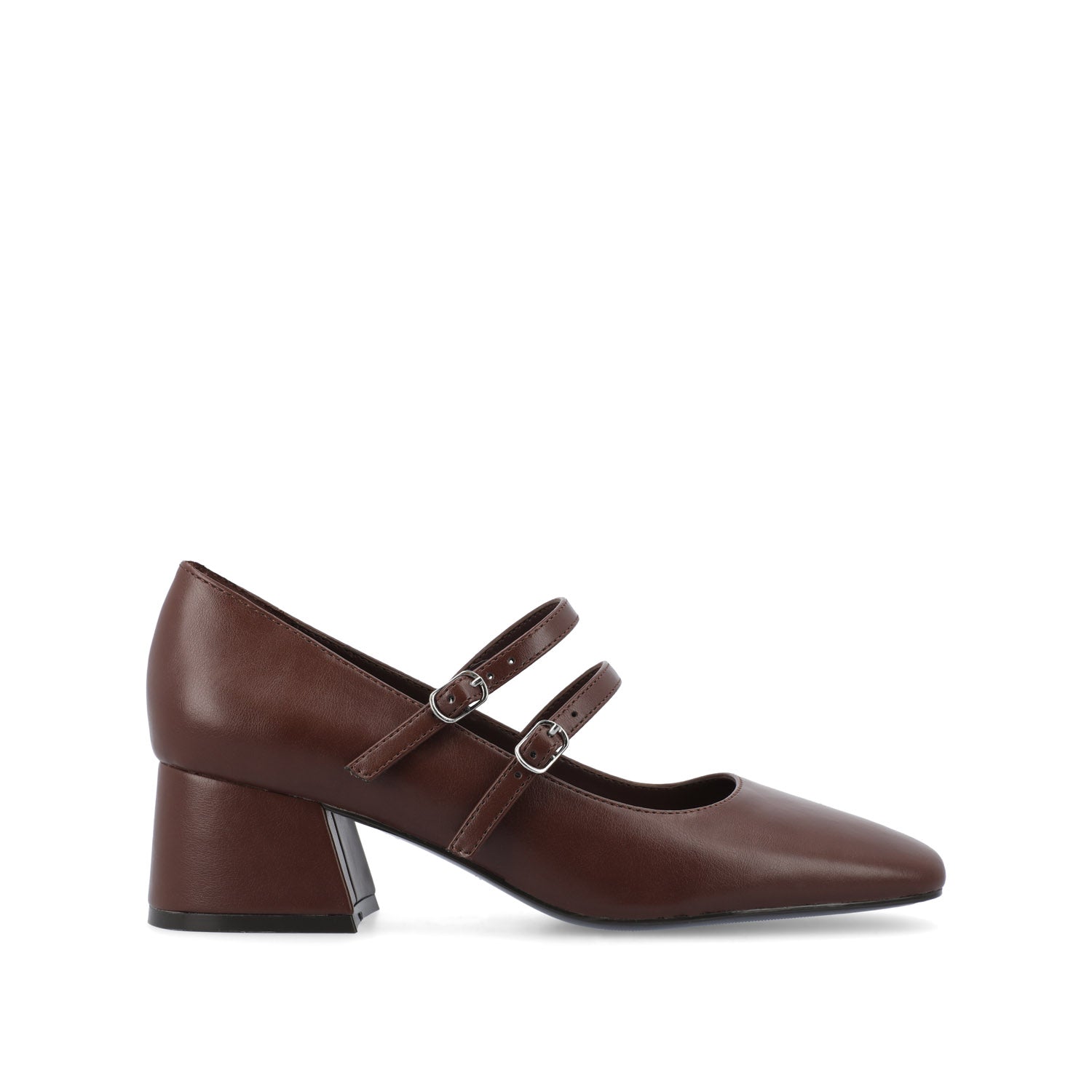 NALLY MARY JANE PUMP HEELS IN VEGAN LEATHER