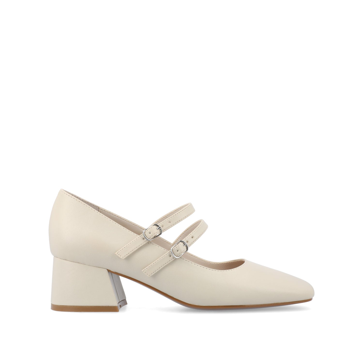 NALLY MARY JANE PUMP HEELS IN VEGAN LEATHER