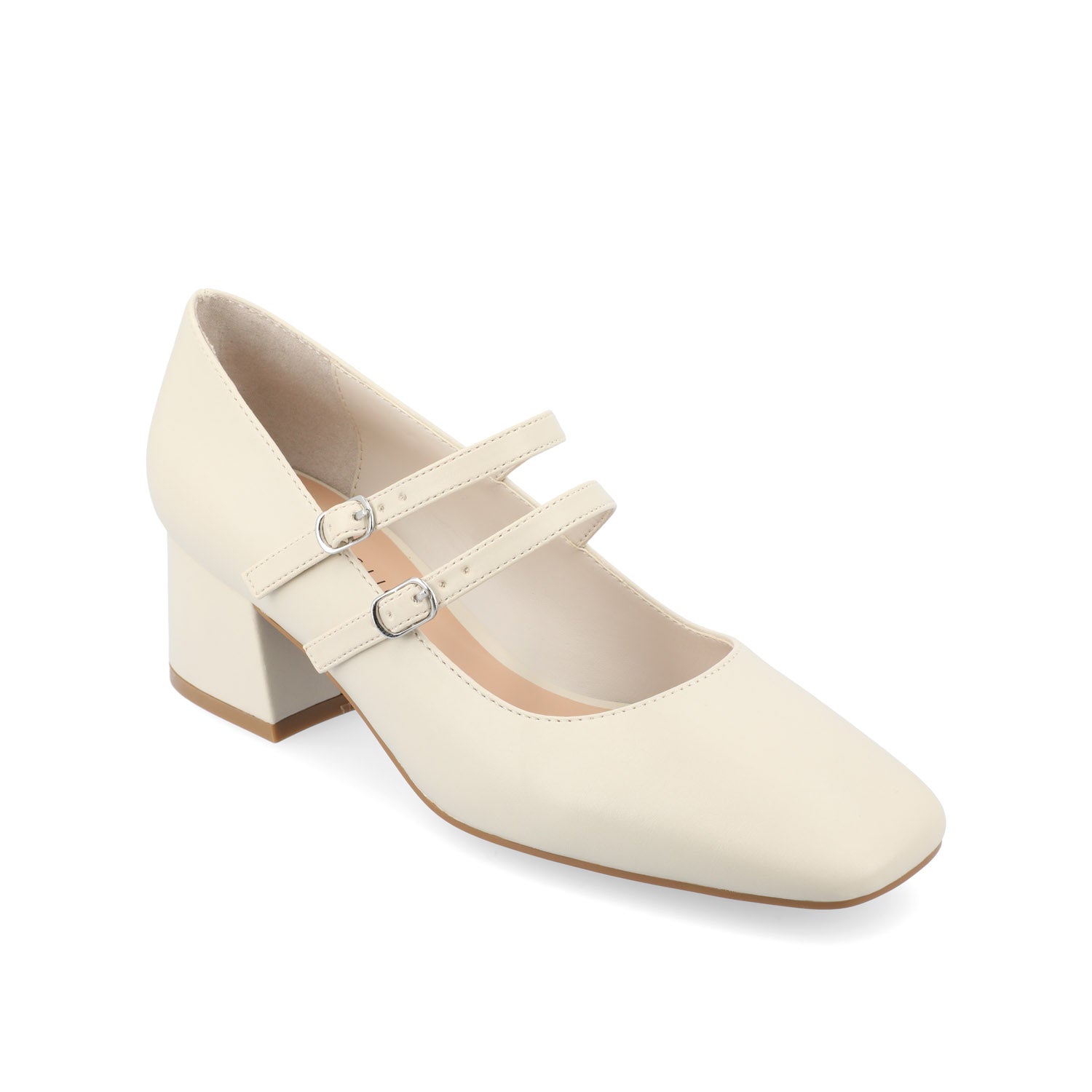 NALLY MARY JANE PUMP HEELS IN VEGAN LEATHER