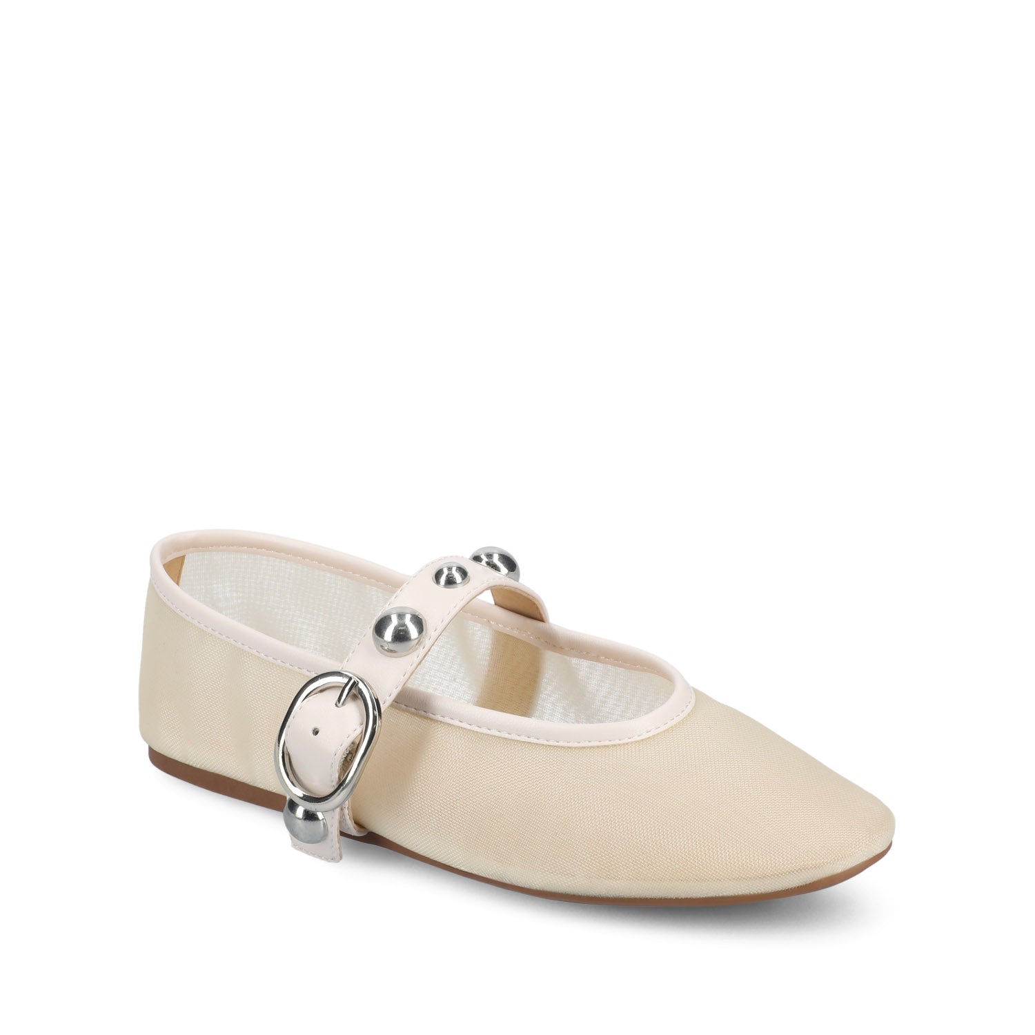 NAVEAH BALLET FLATS - Bone Mesh
