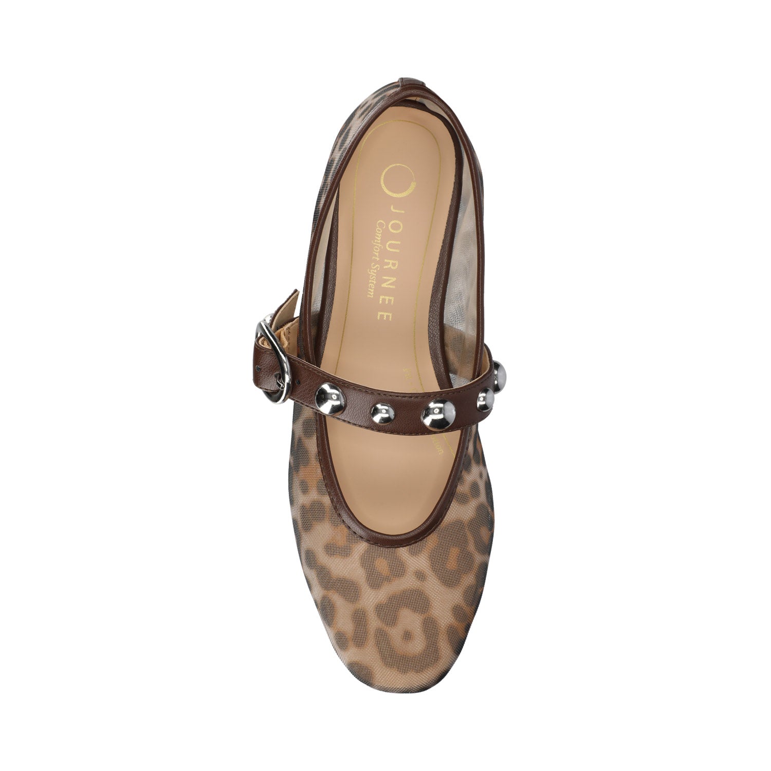 NAVEAH BALLET FLATS - Snow Leopard Mesh