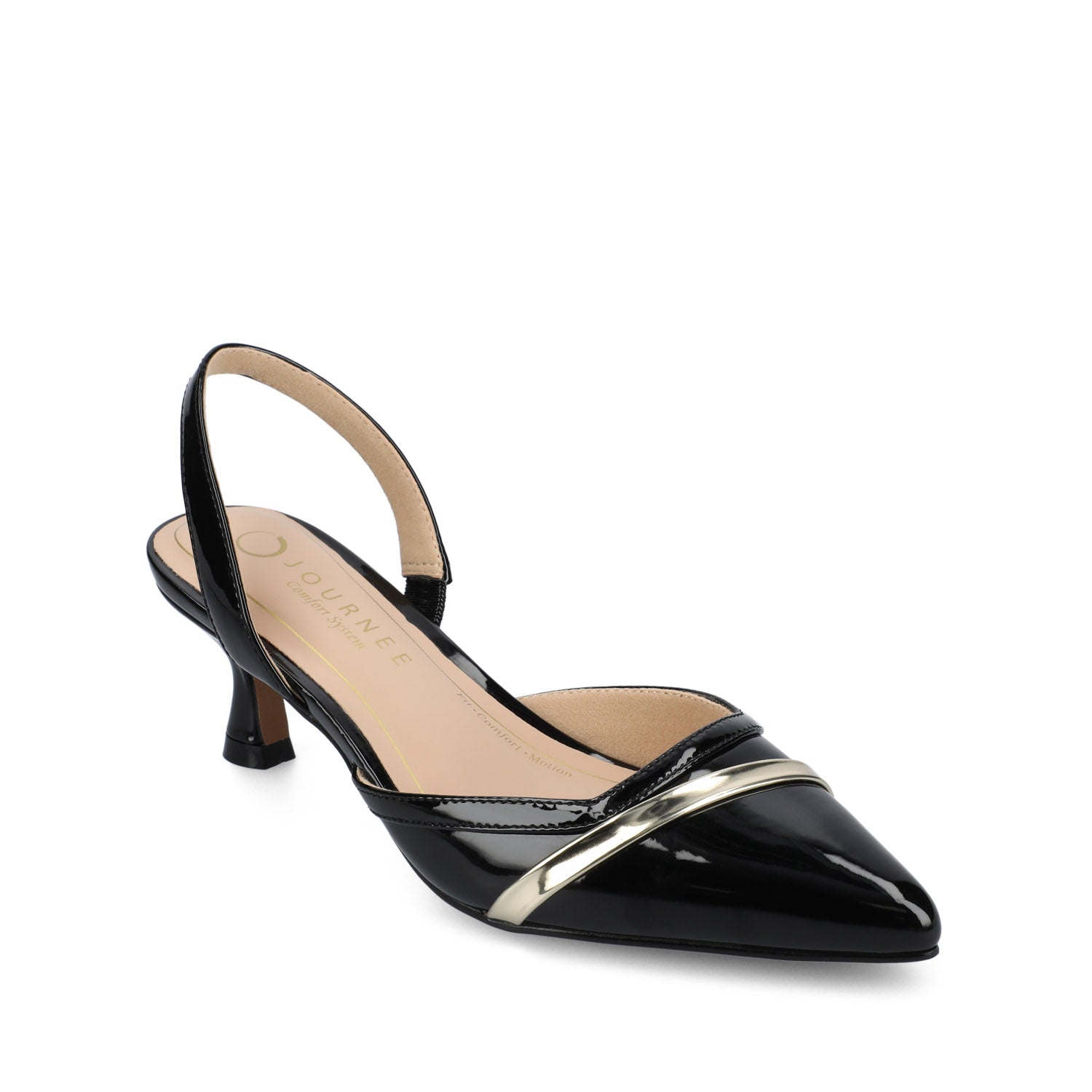 NELLIA TWEED SLINGBACK KITTEN HEELS IN WIDE