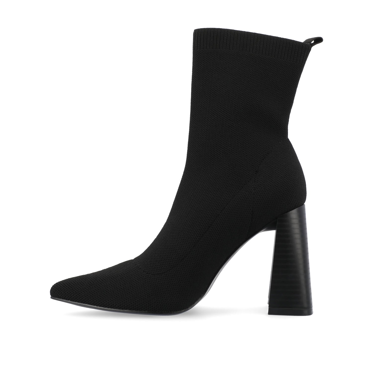 NORALINN SOCK BOOTIES IN KNIT FABRIC - Black