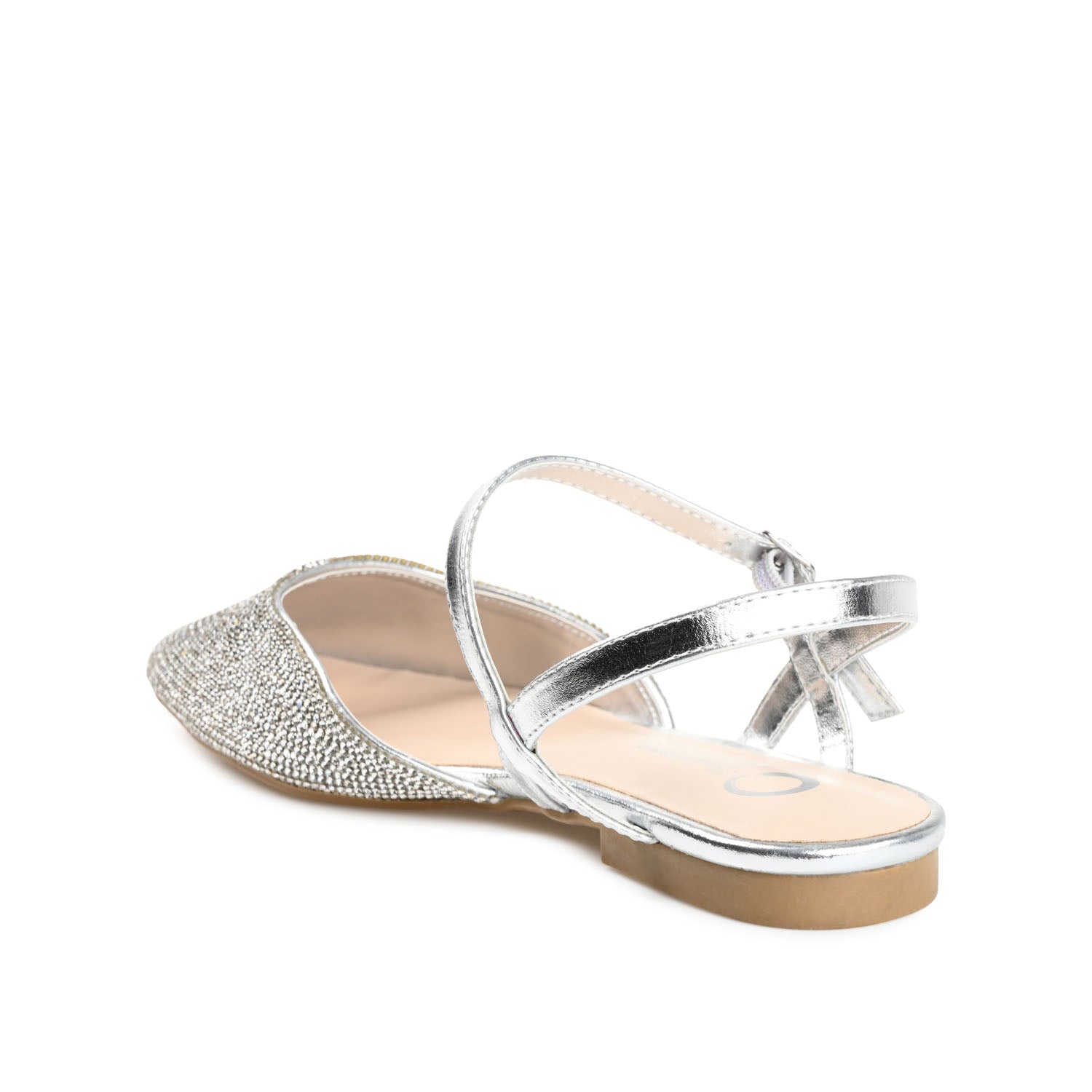 NYSHA GLITTERED FORMAL FLATS IN NARROW - Silver