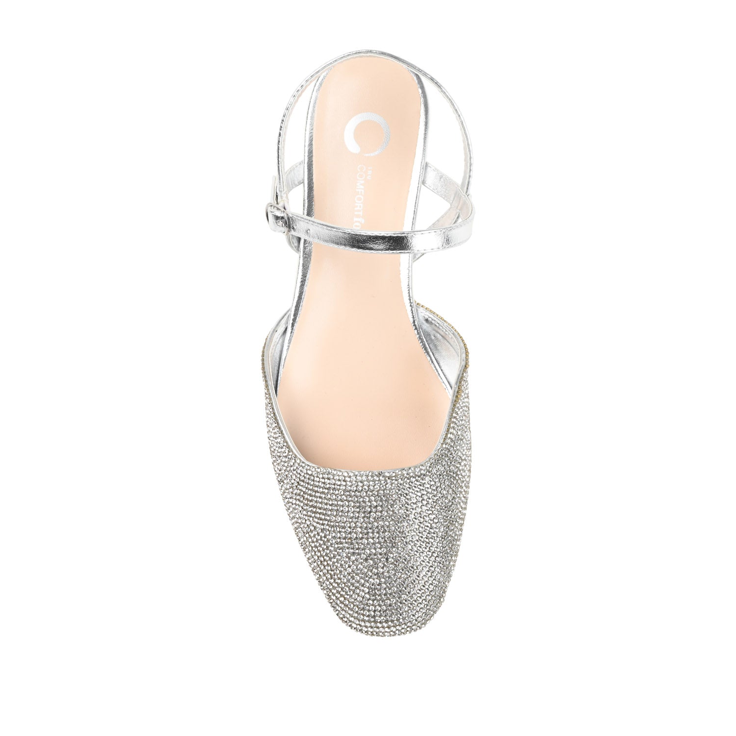 NYSHA GLITTERED FORMAL FLATS IN NARROW - Silver
