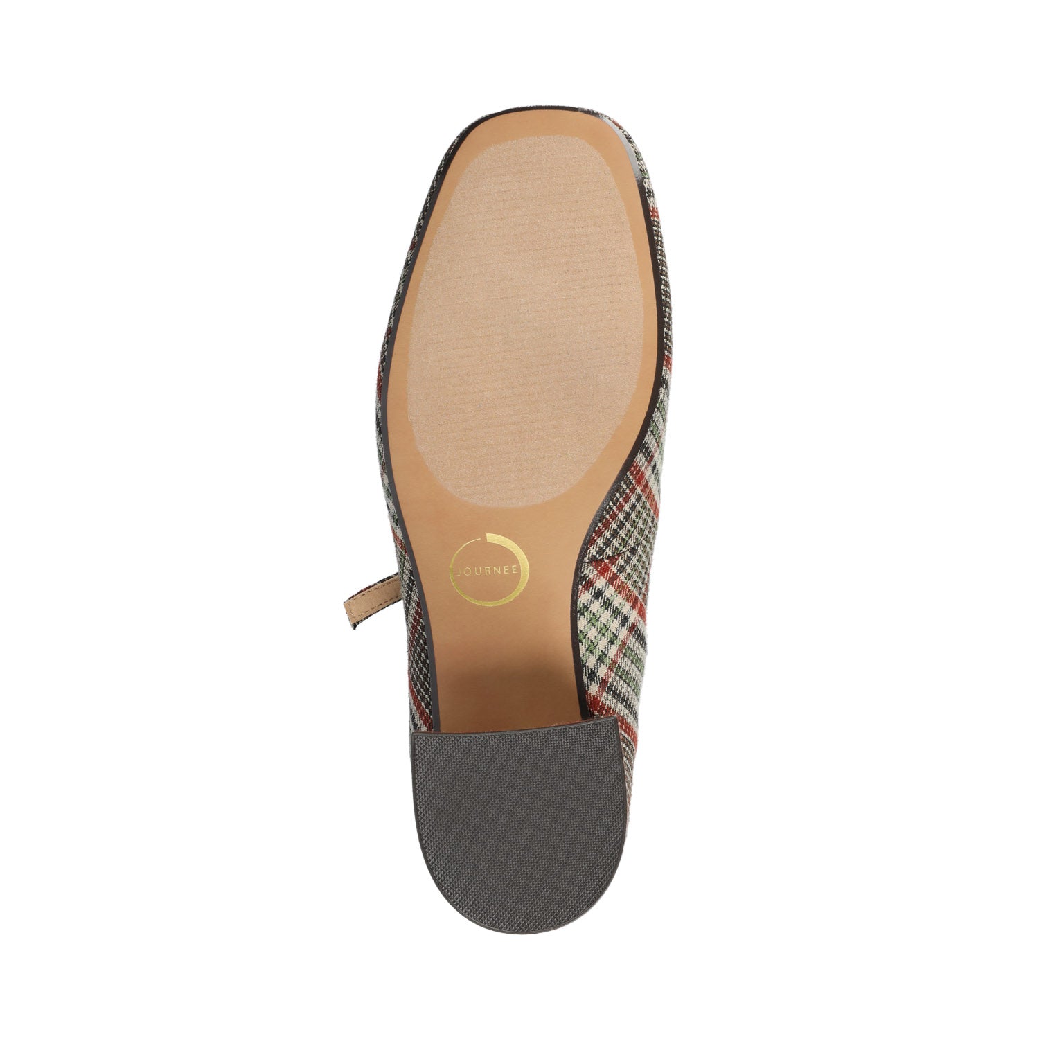 OKENNA MARY JANE PUMP HEELS IN WIDE - Cream Chocolate Plaid