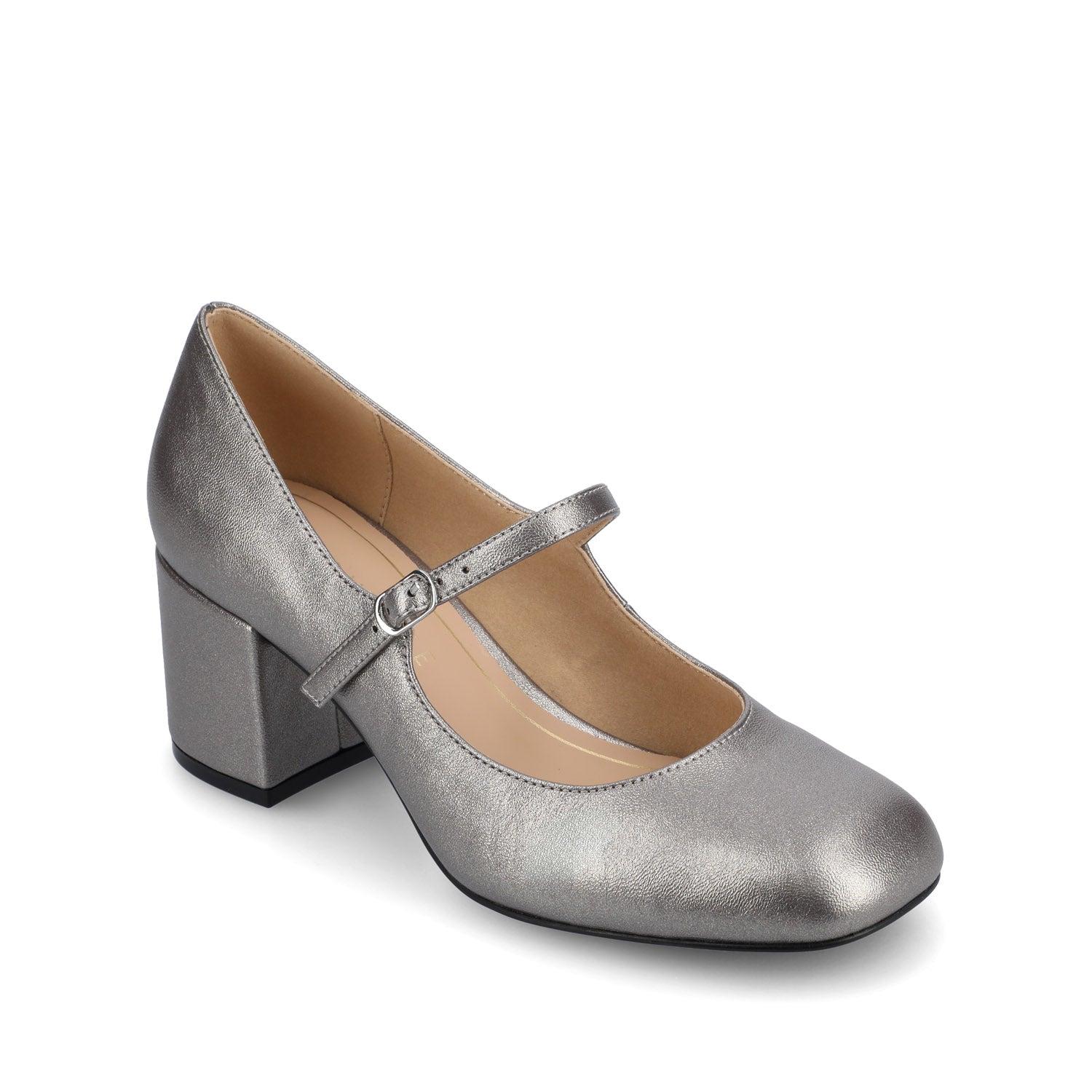 OKENNA LOW HEEL PUMP - Pewter