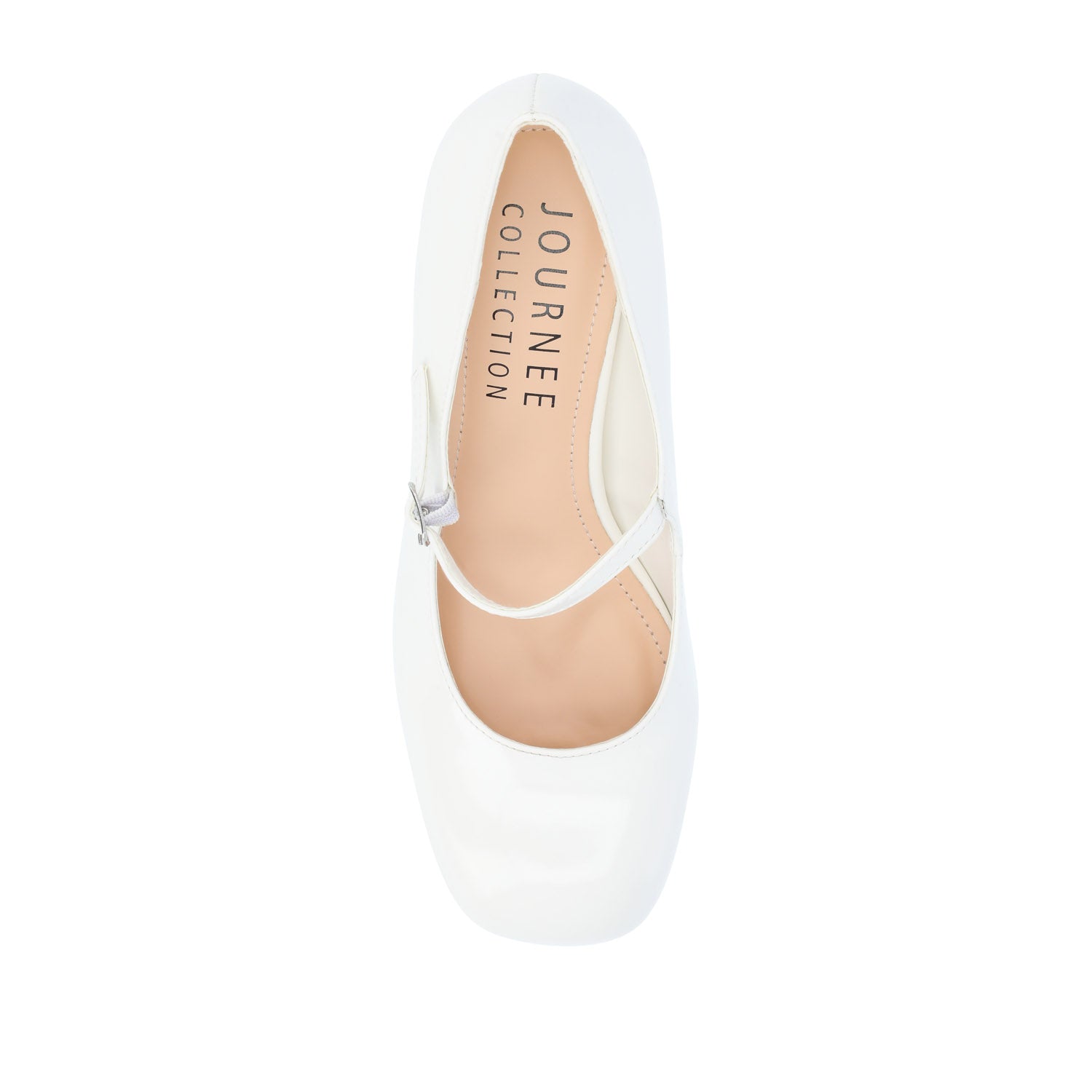 OKENNA MARY JANE PUMP HEELS IN WIDE - White