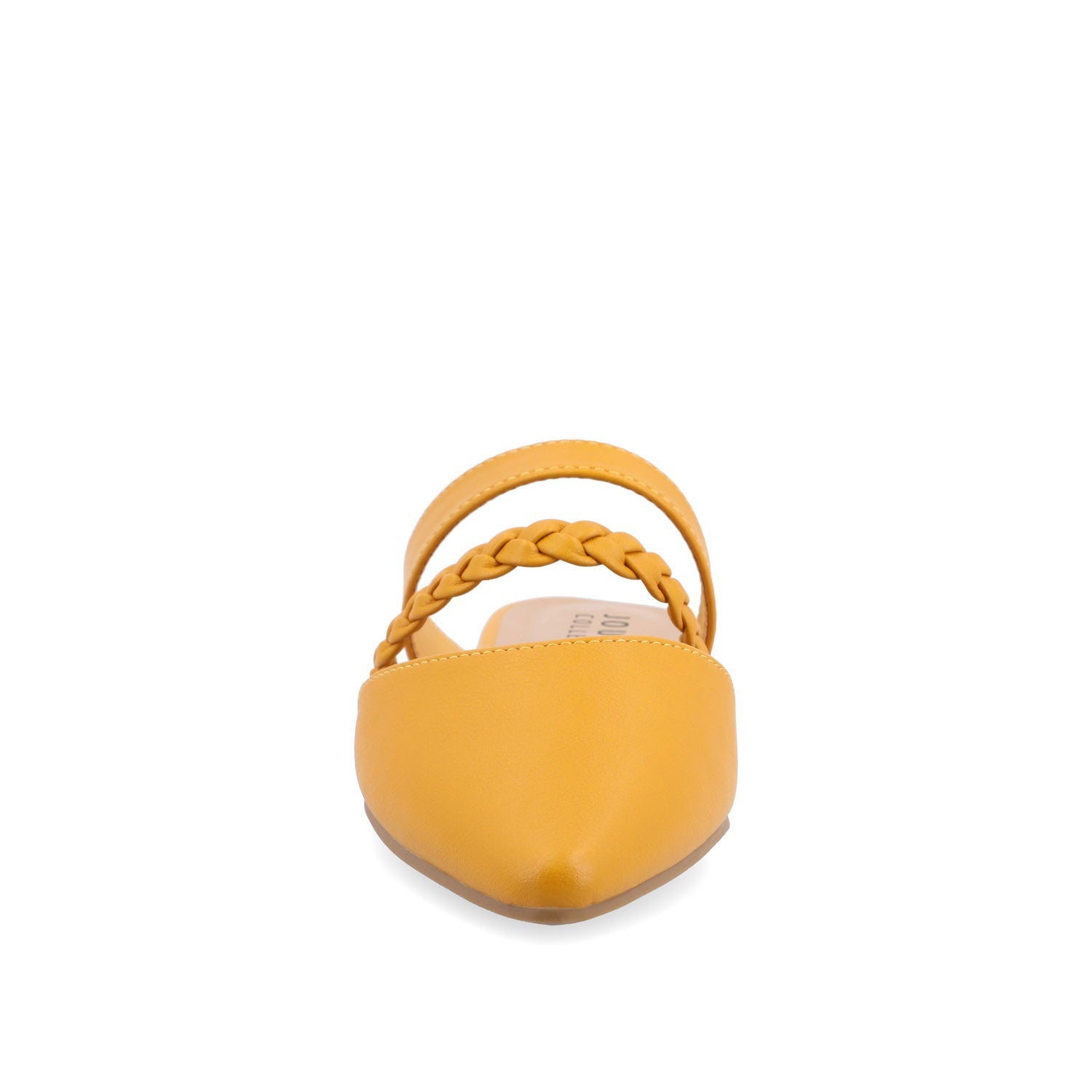 OLIVEA MULE FLATS IN NARROW - Mustard1 PU