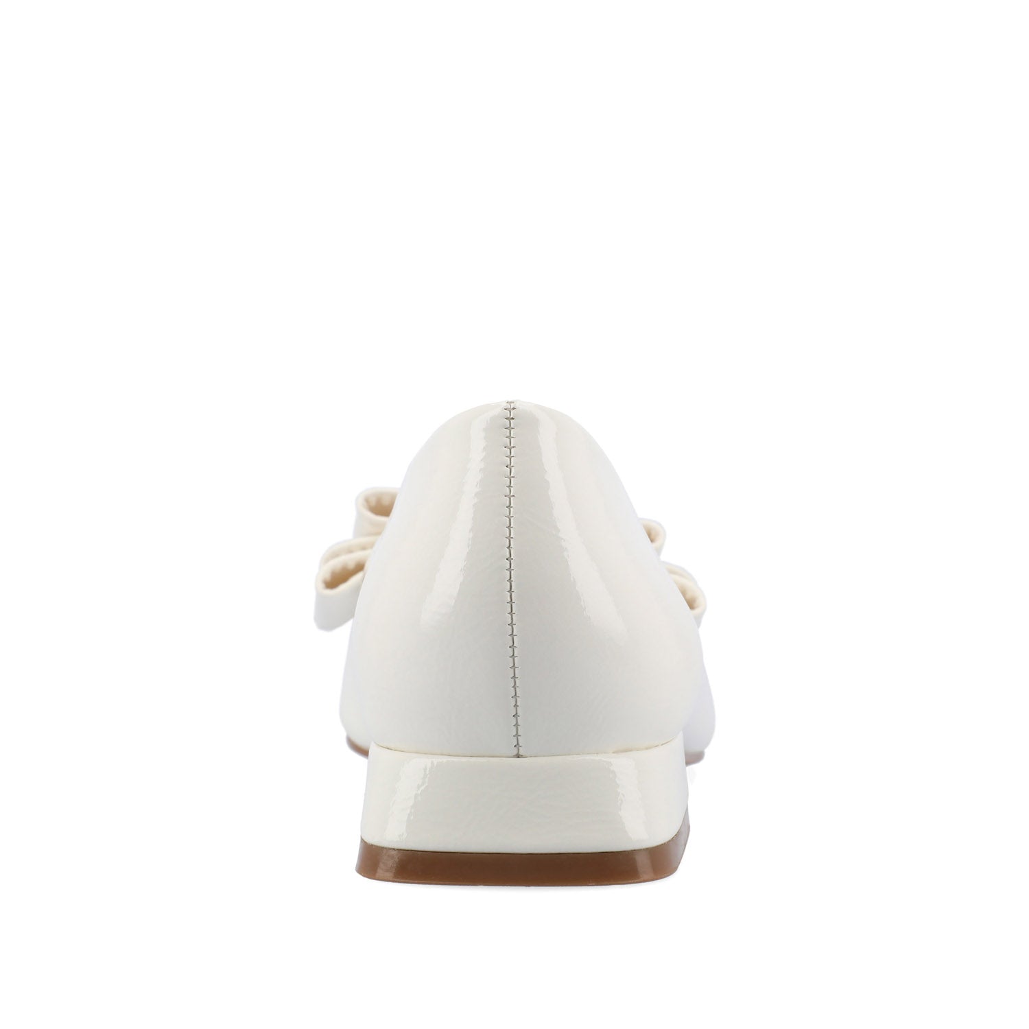 OPHELIA LOW BLOCK BALLET FLATS VEGAN LEATHER IN WIDE