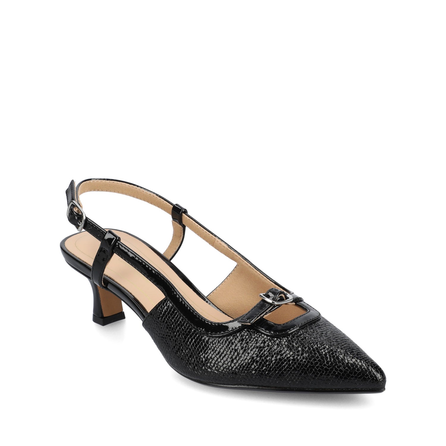 PADMA KITTEN HEELS IN FAUX LEATHER