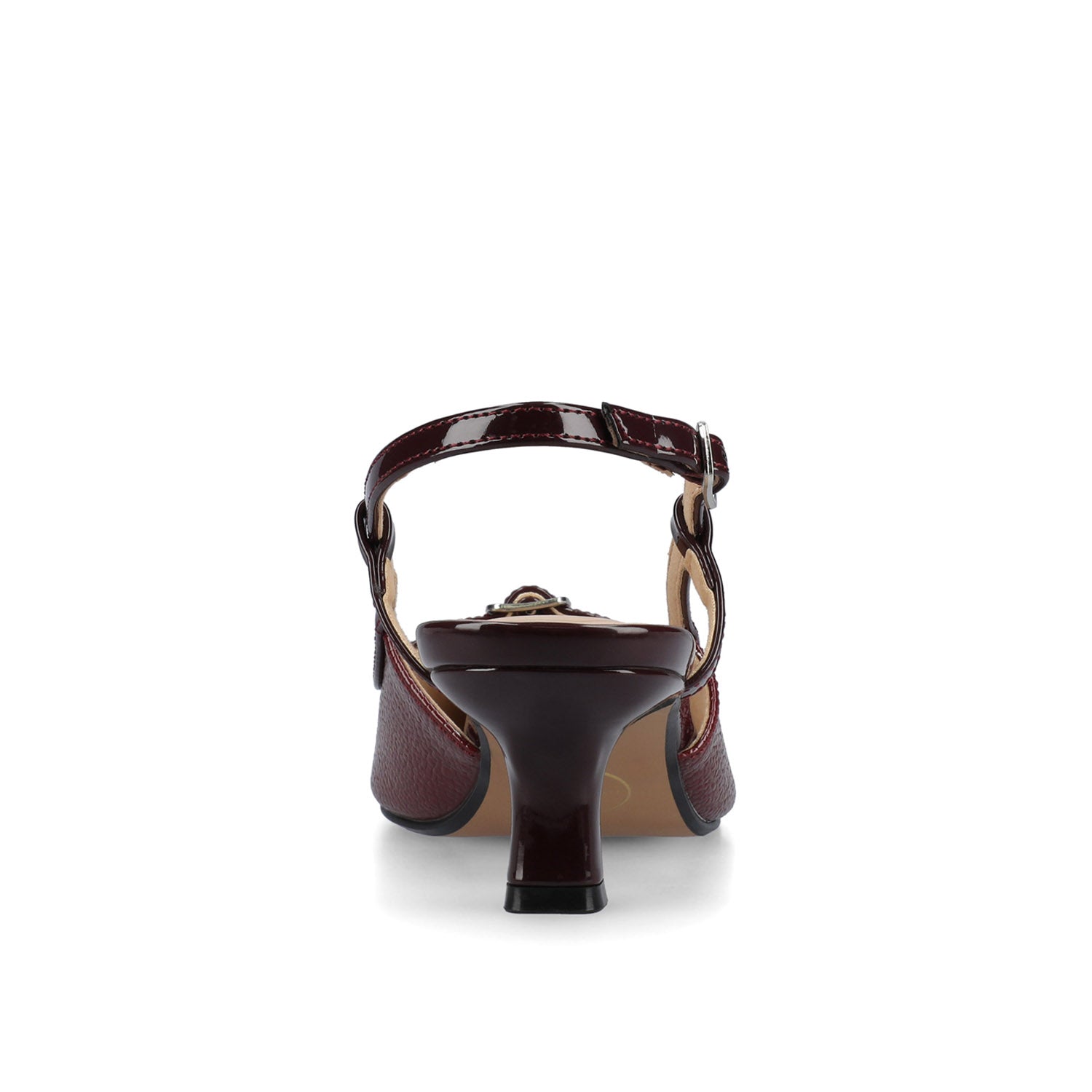 PADMA KITTEN HEELS IN VEGAN LEATHER - Oxblood