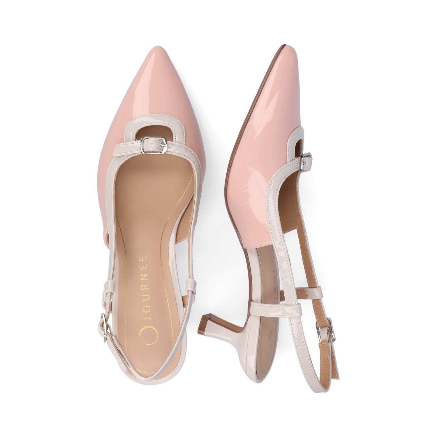 PADMA KITTEN HEELS IN VEGAN LEATHER - Pink Patent