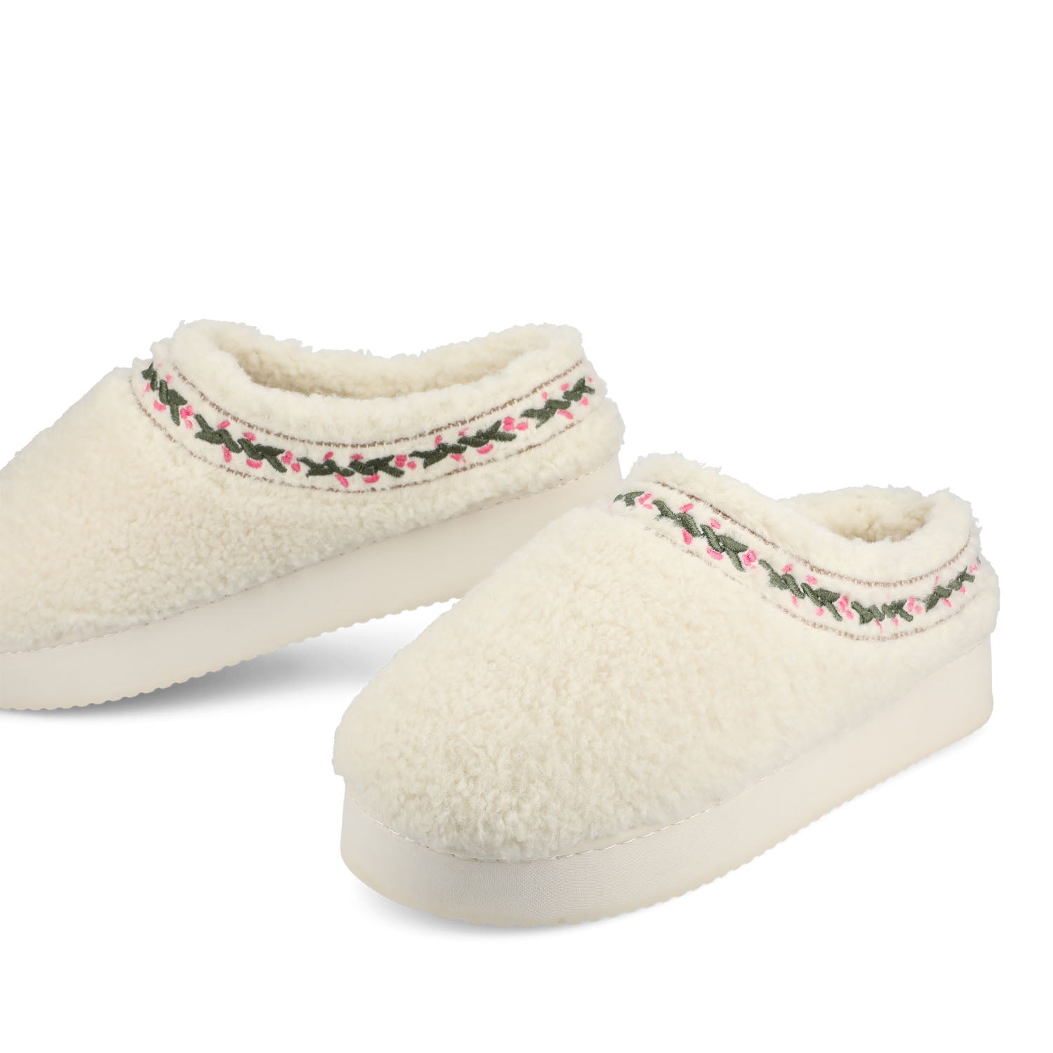 PALLMER SLIPPERS IN FAUX SHEARLING - Cream Fleece