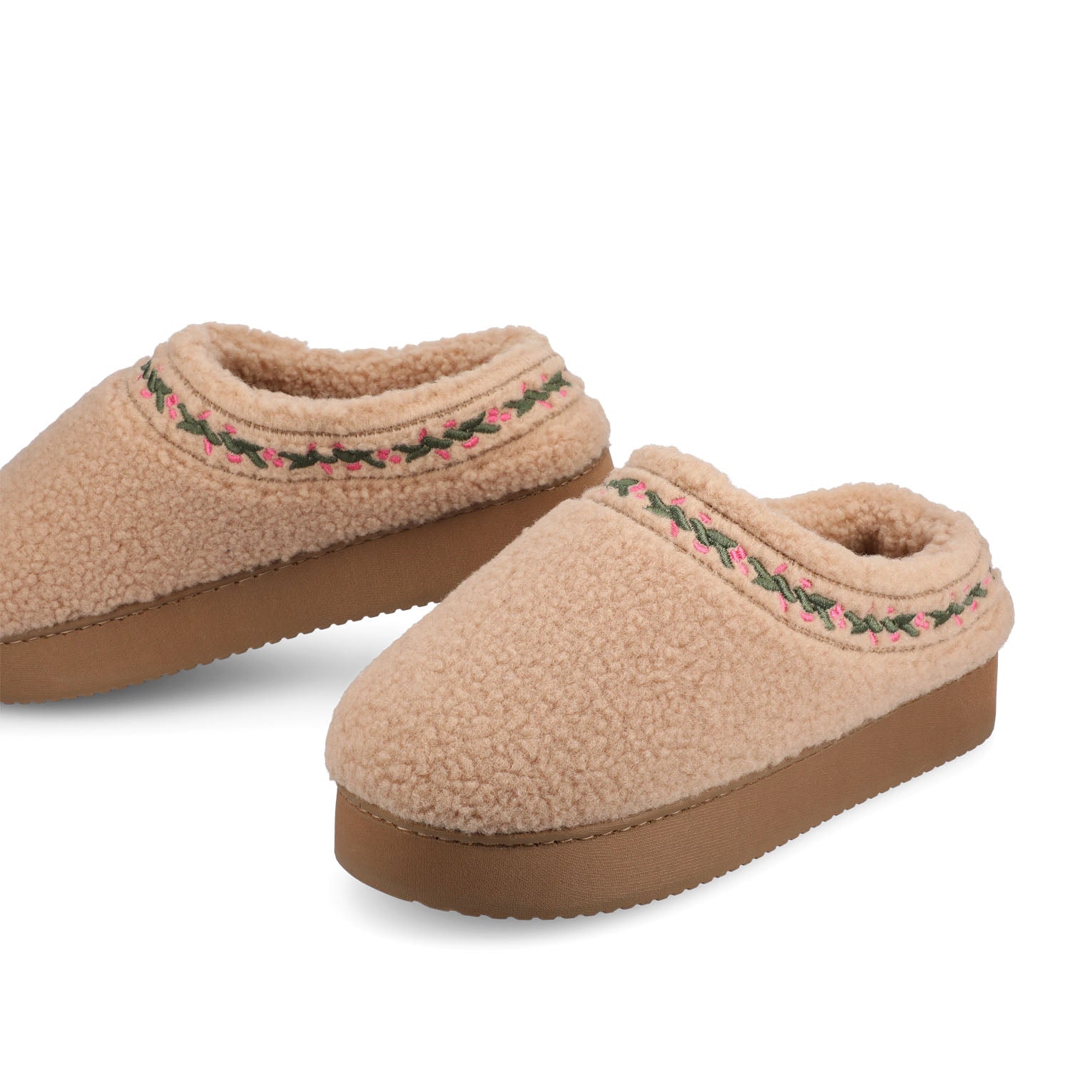 PALLMER SLIPPERS IN FAUX SHEARLING - Tan Fleece