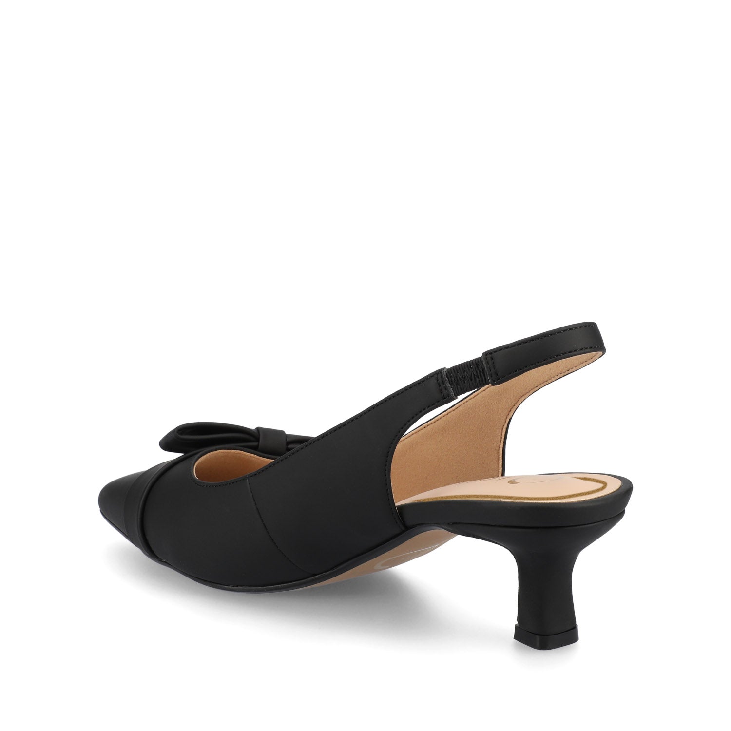 PALOMA SLINGBACK KITTEN HEELS - Black