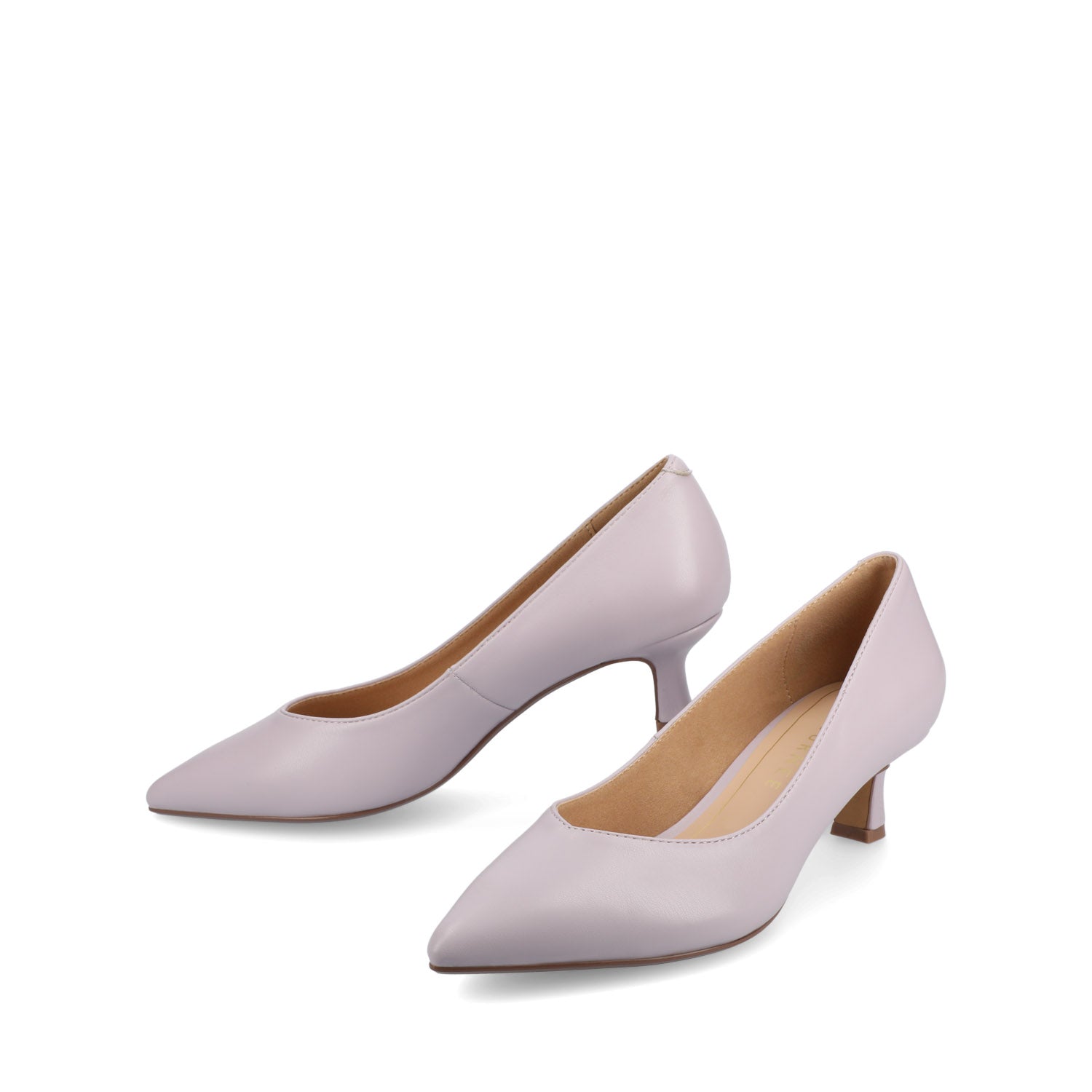PAMMIE KITTEN HEELS IN VEGAN LEATHER - Lilac PU