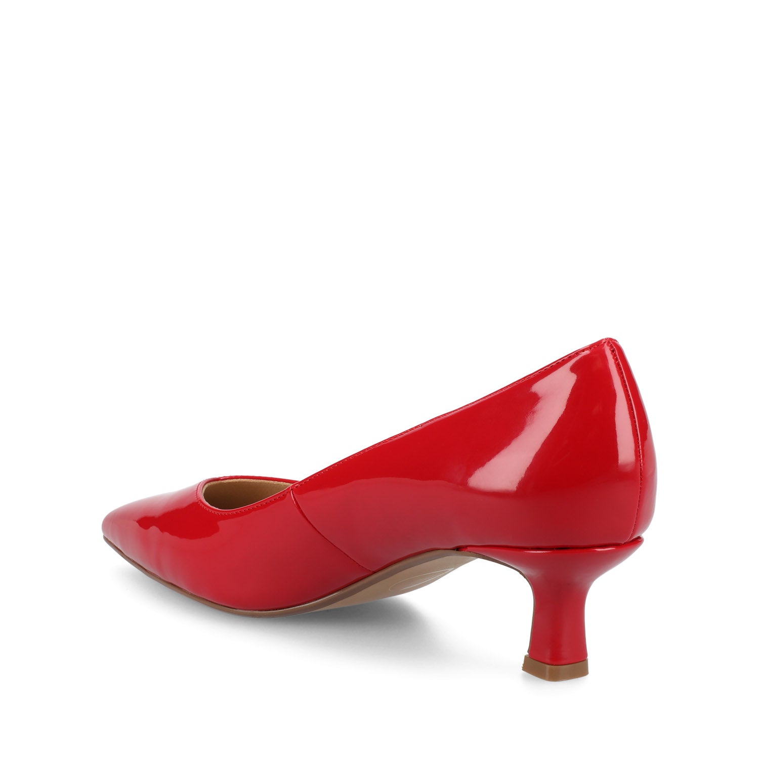 PAMMIE KITTEN HEELS IN PATENT - Red Patent