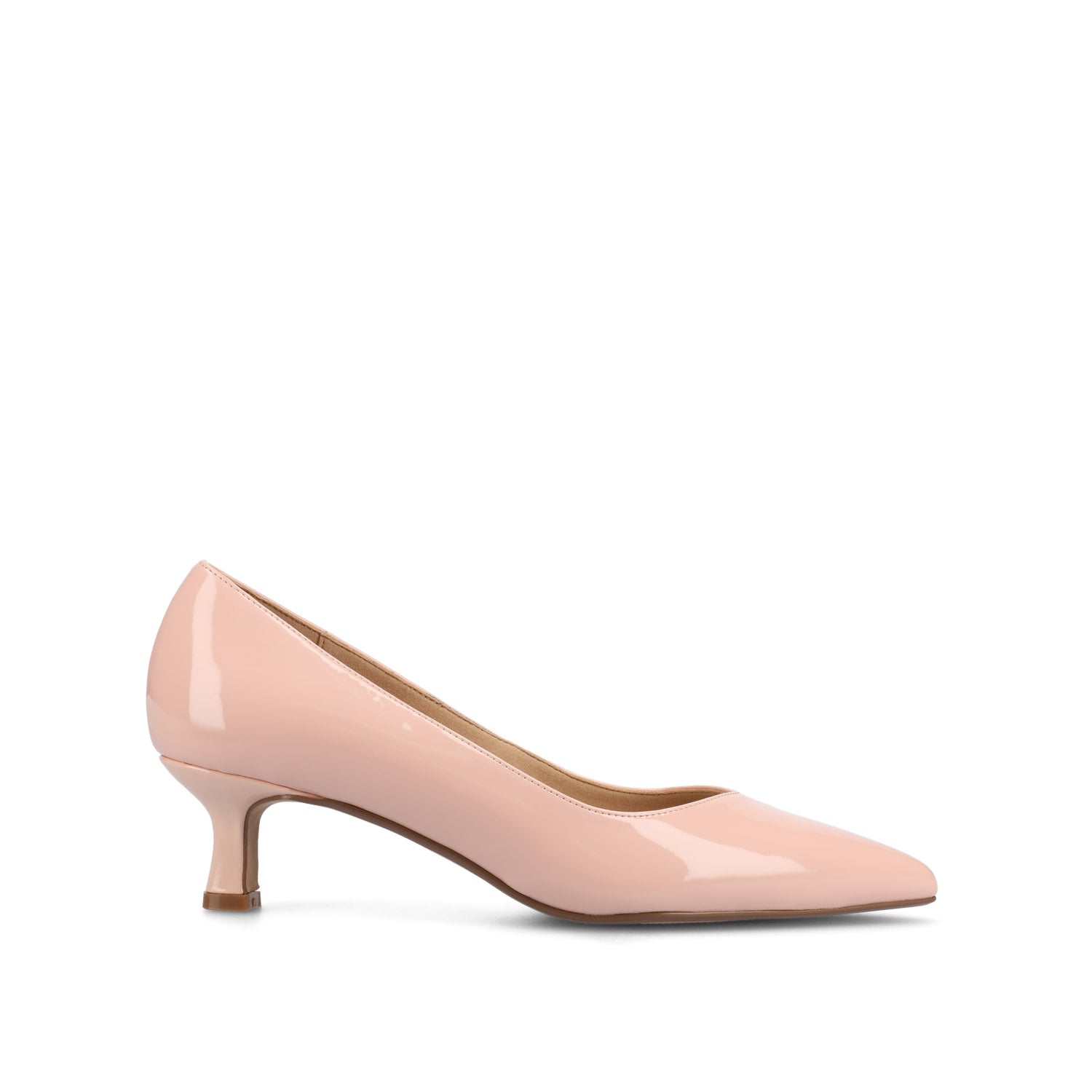 PAMMIE VEGAN LEATHER KITTEN HEELS IN WIDE
