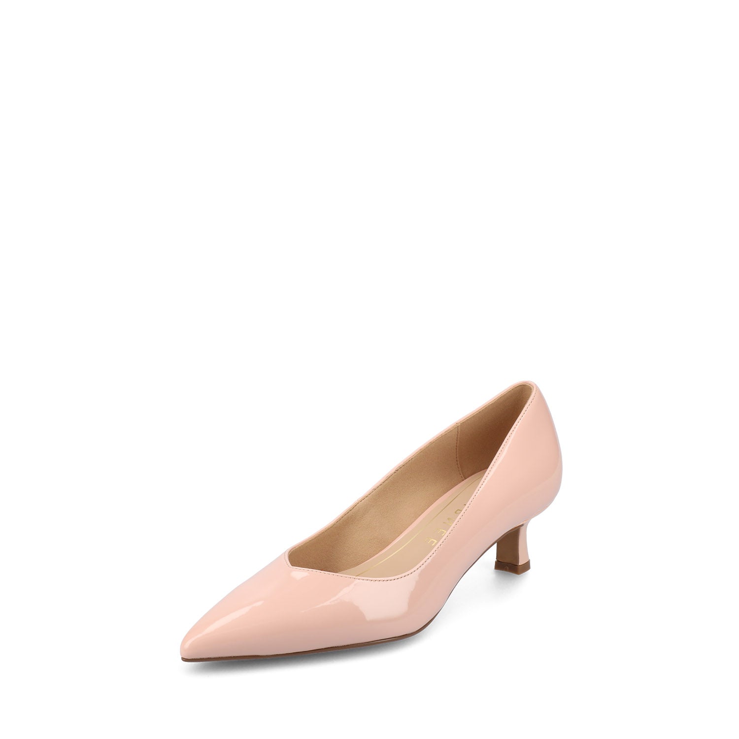 PAMMIE VEGAN LEATHER KITTEN HEELS IN WIDE