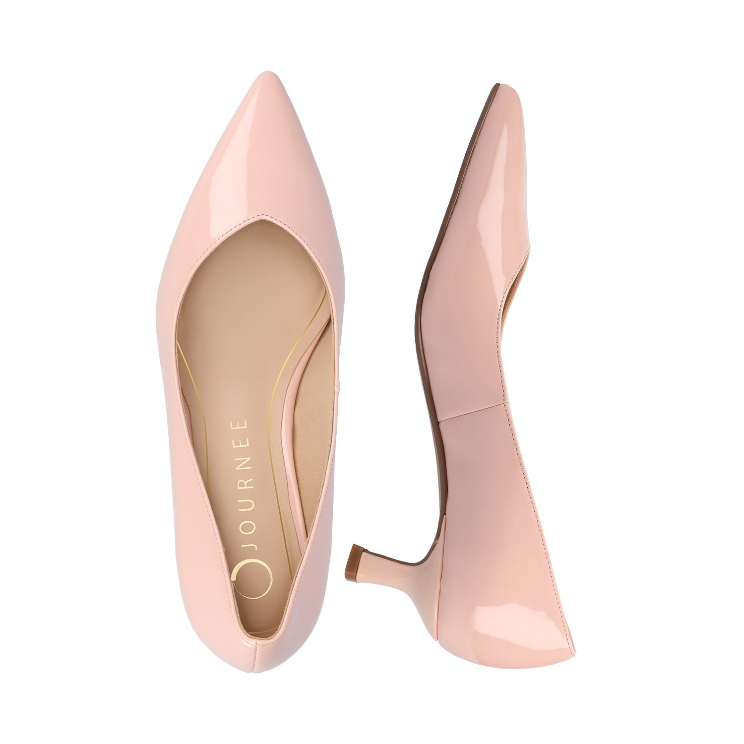 PAMMIE PATENT KITTEN HEELS IN WIDE - Pink Patent