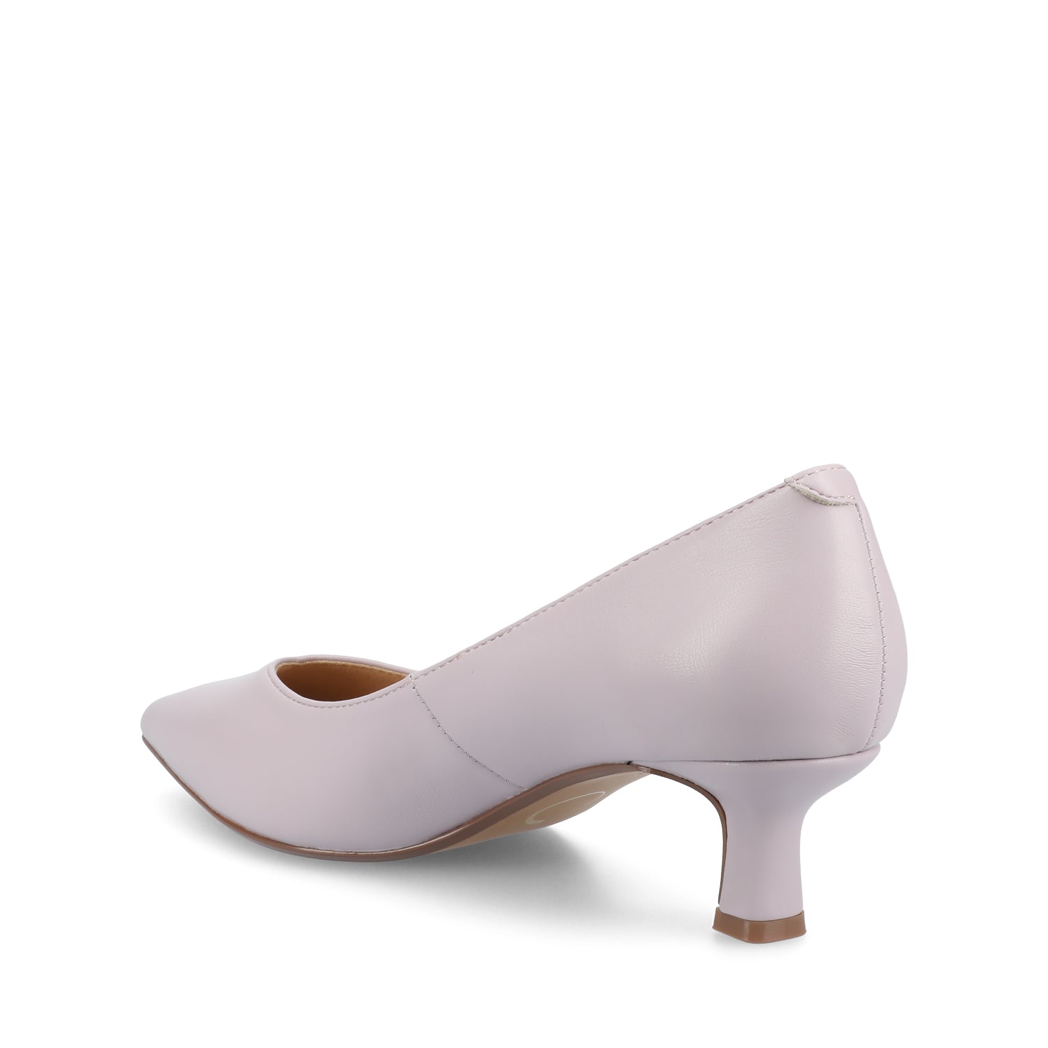 PAMMIE FAUX LEATHER KITTEN HEELS IN WIDE