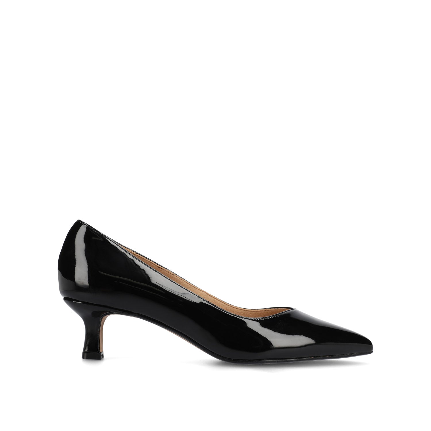 PAMMIE VEGAN LEATHER KITTEN HEELS IN WIDE