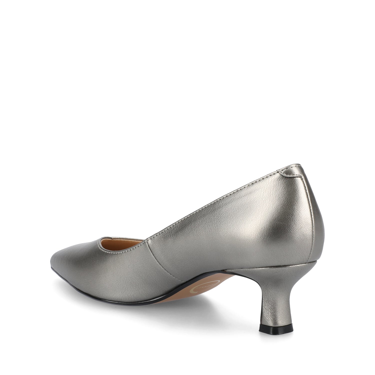 PAMMIE STATEMENT KITTEN HEELS IN WIDE - Pewter