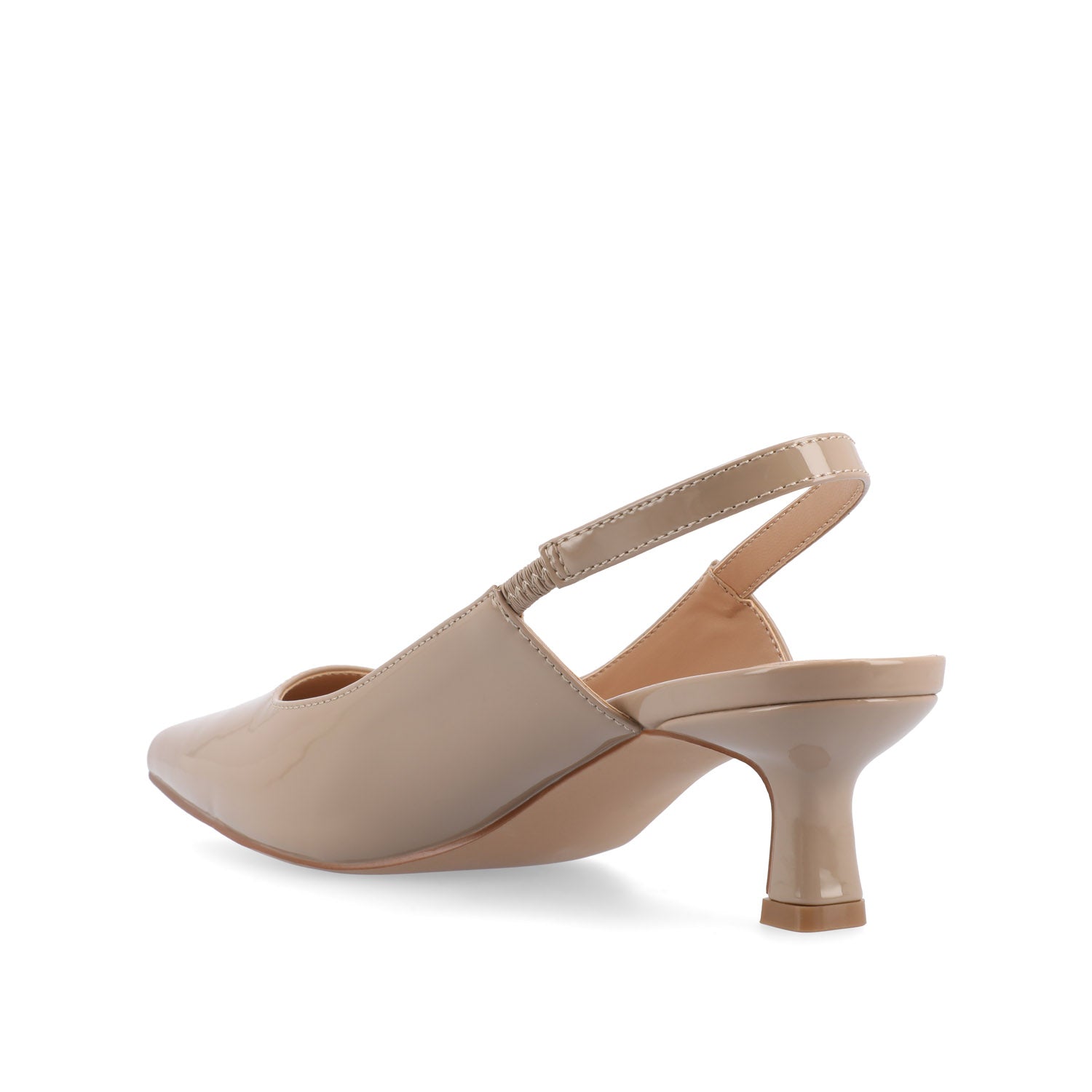 PAULINA KITTEN HEELS IN STATEMENT PATENT - Patent Taupe
