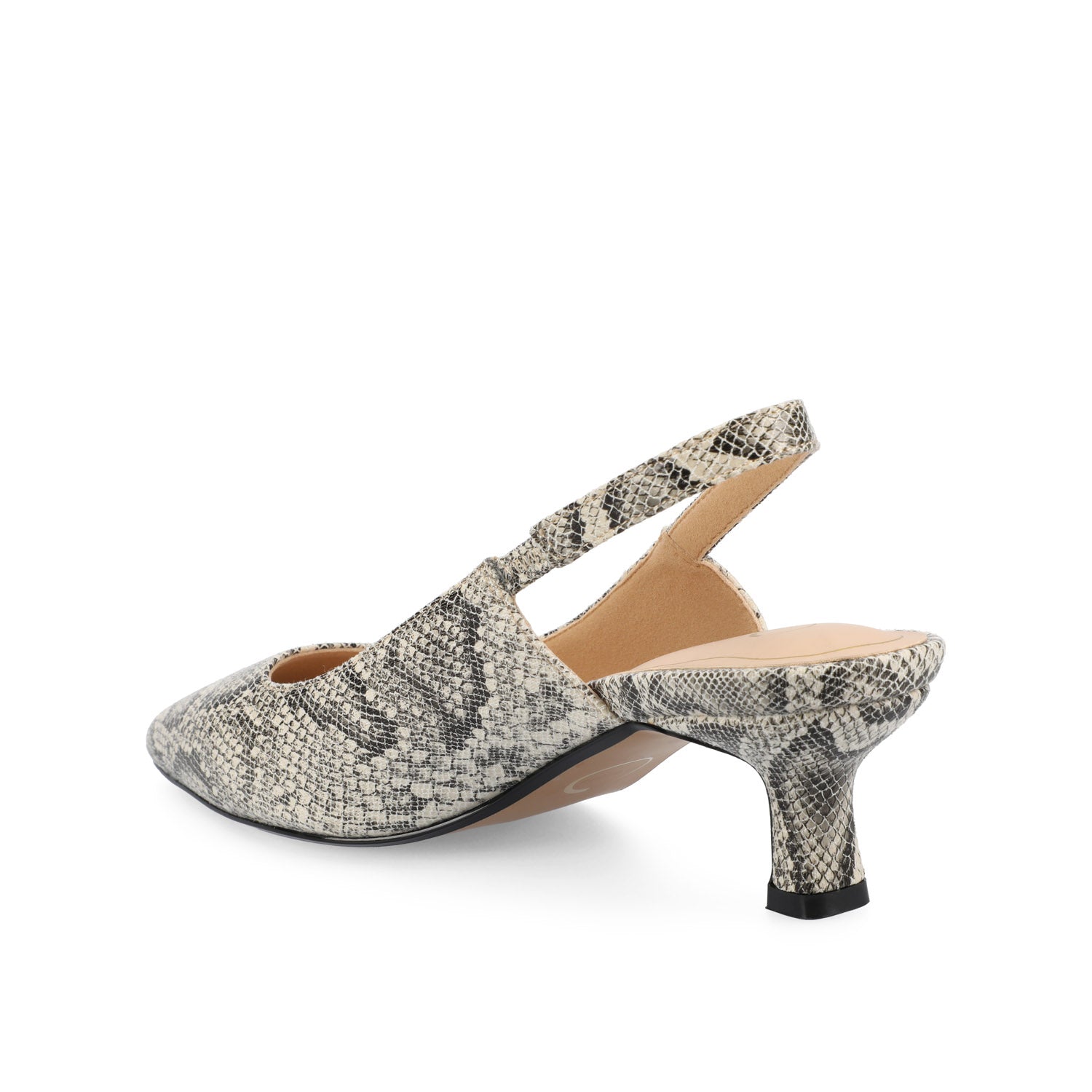 PAULINA PATENT KITTEN HEELS IN WIDE - Snake