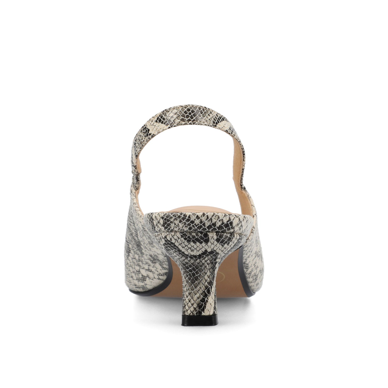 PAULINA SLINGBACK KITTEN HEELS IN PATENT - Snake