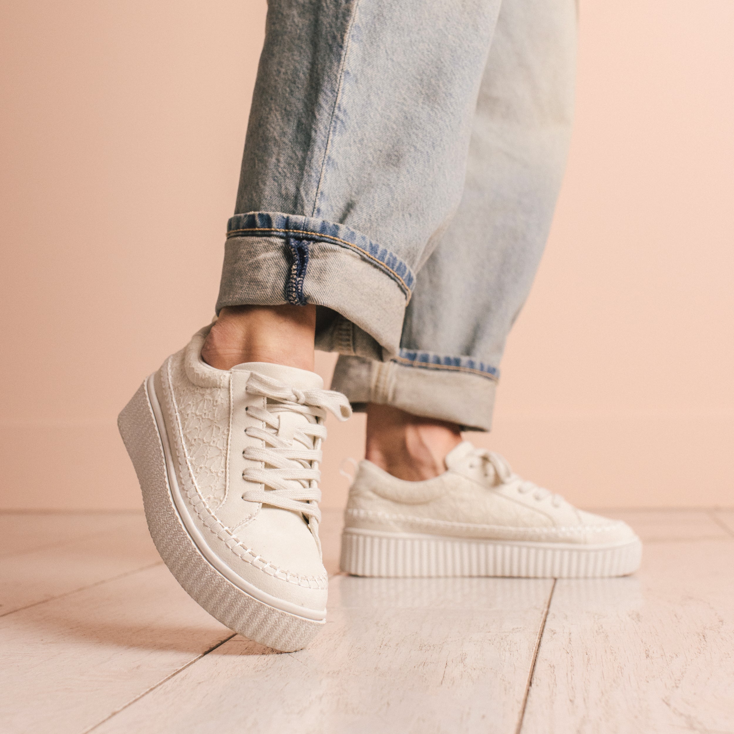 PAZEY CASUAL SNEAKERS - Bone
