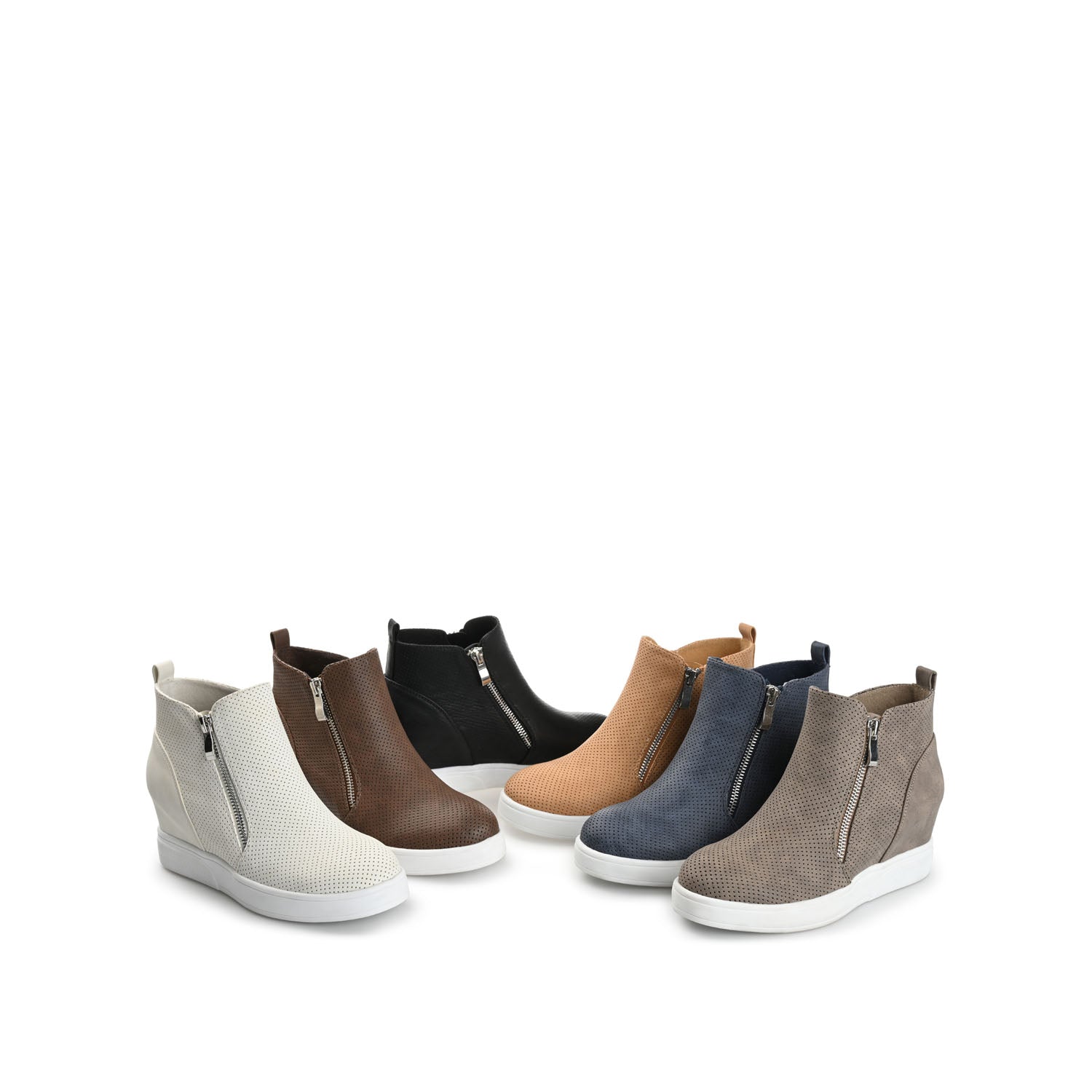PENNELOPE WEDGE SNEAKERS IN VEGAN LEATHER
