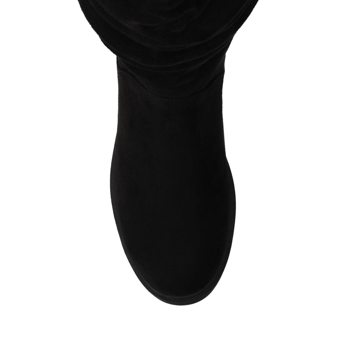 PENNIE KNEE HIGH BOOTS - Black Suede