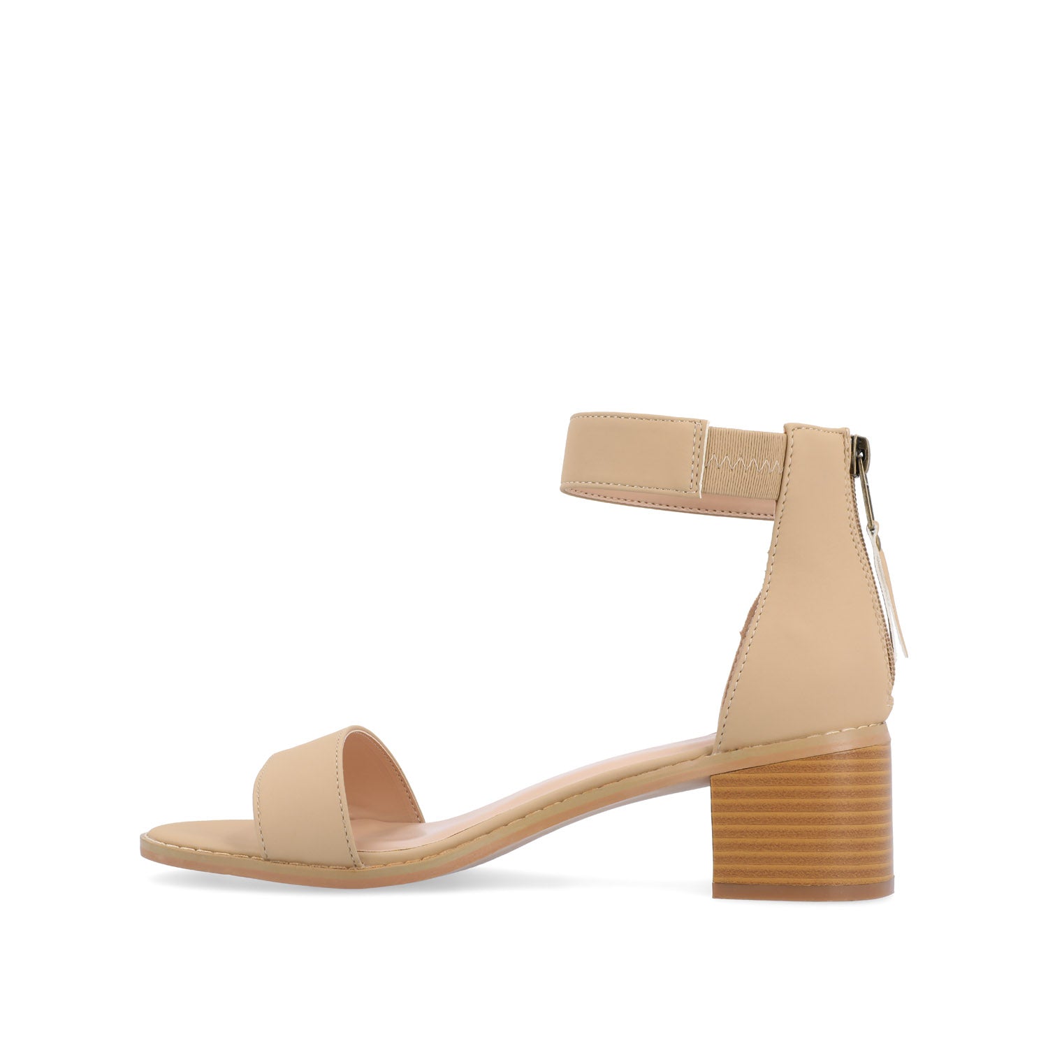 PERCY STRAPPY HEELS IN VEGAN LEATHER - Nude
