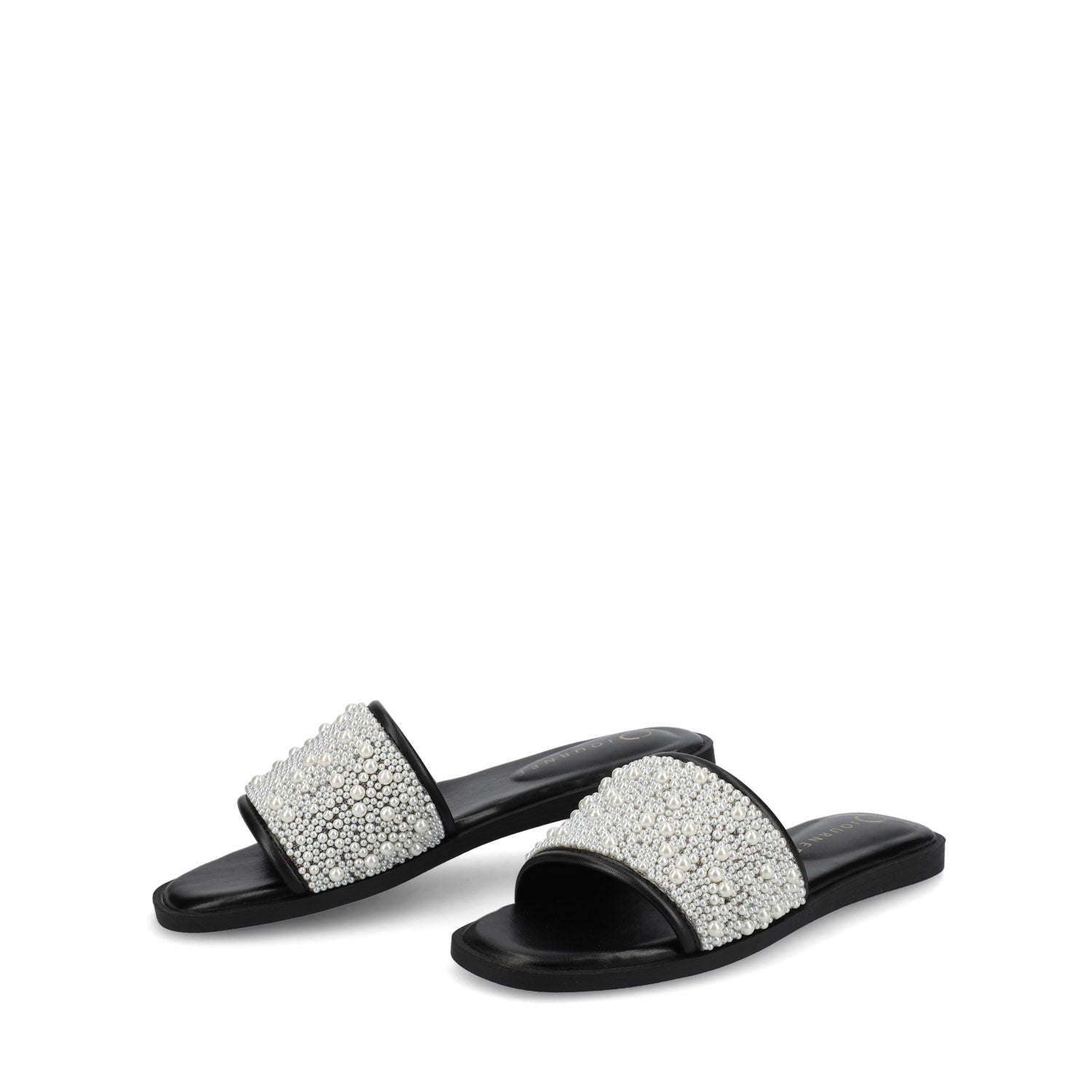 PRECLY EVENING FLAT SANDALS - Black