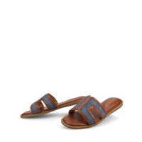 PRIMAH FLAT SANDALS - Denim
