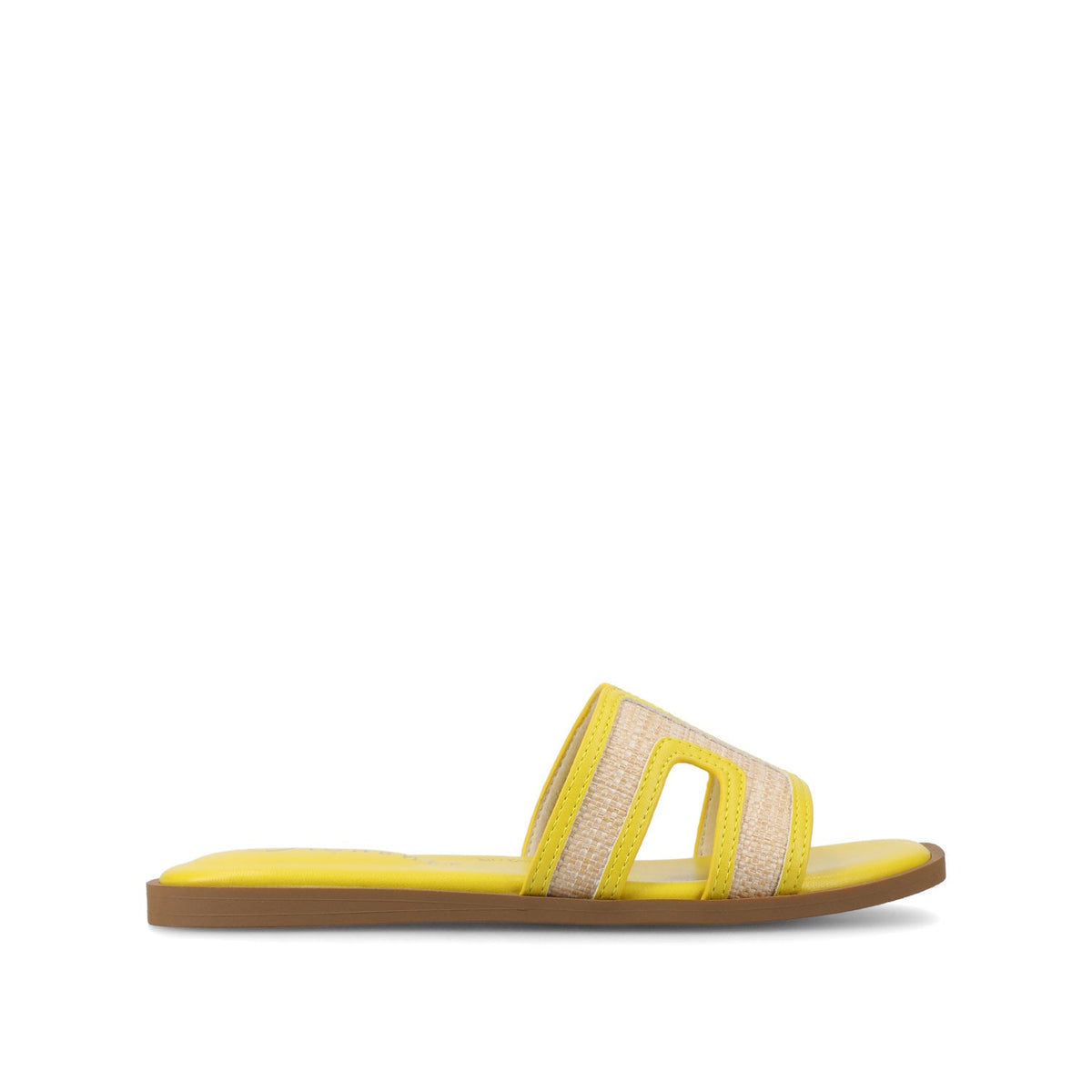 PRIMAH FLAT SANDALS - Mango Raffia