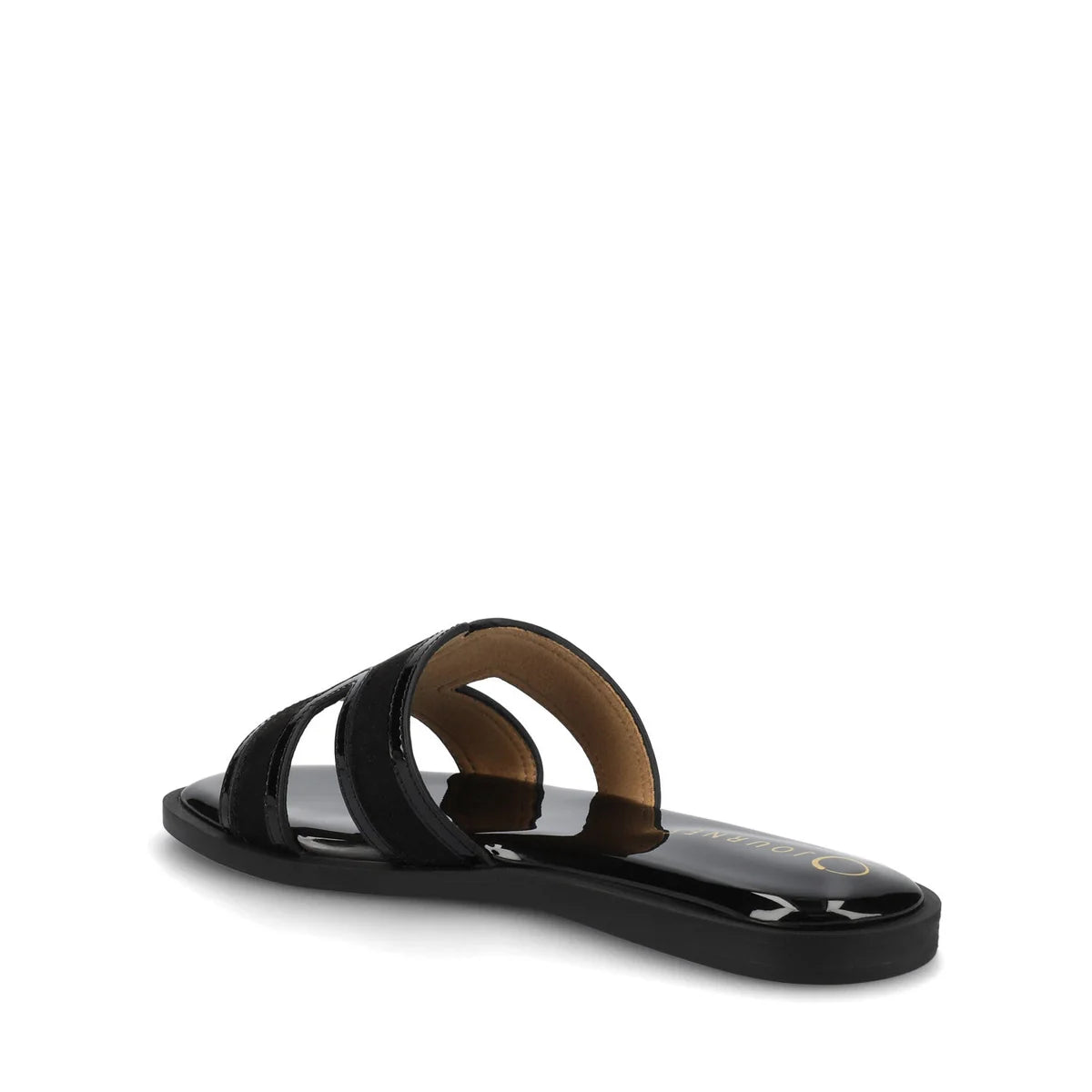 PRIMAH FLAT SANDALS IN WIDE - Patent/Black