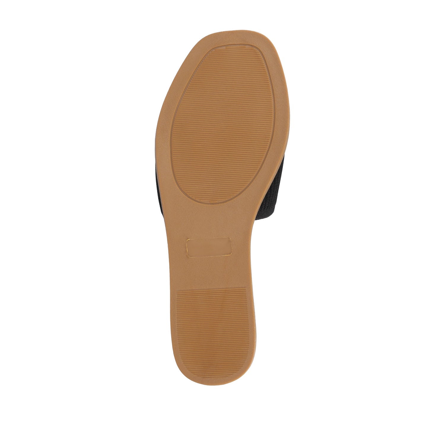 PRISILLA SLIDE SANDALS IN KNIT FABRIC - Black