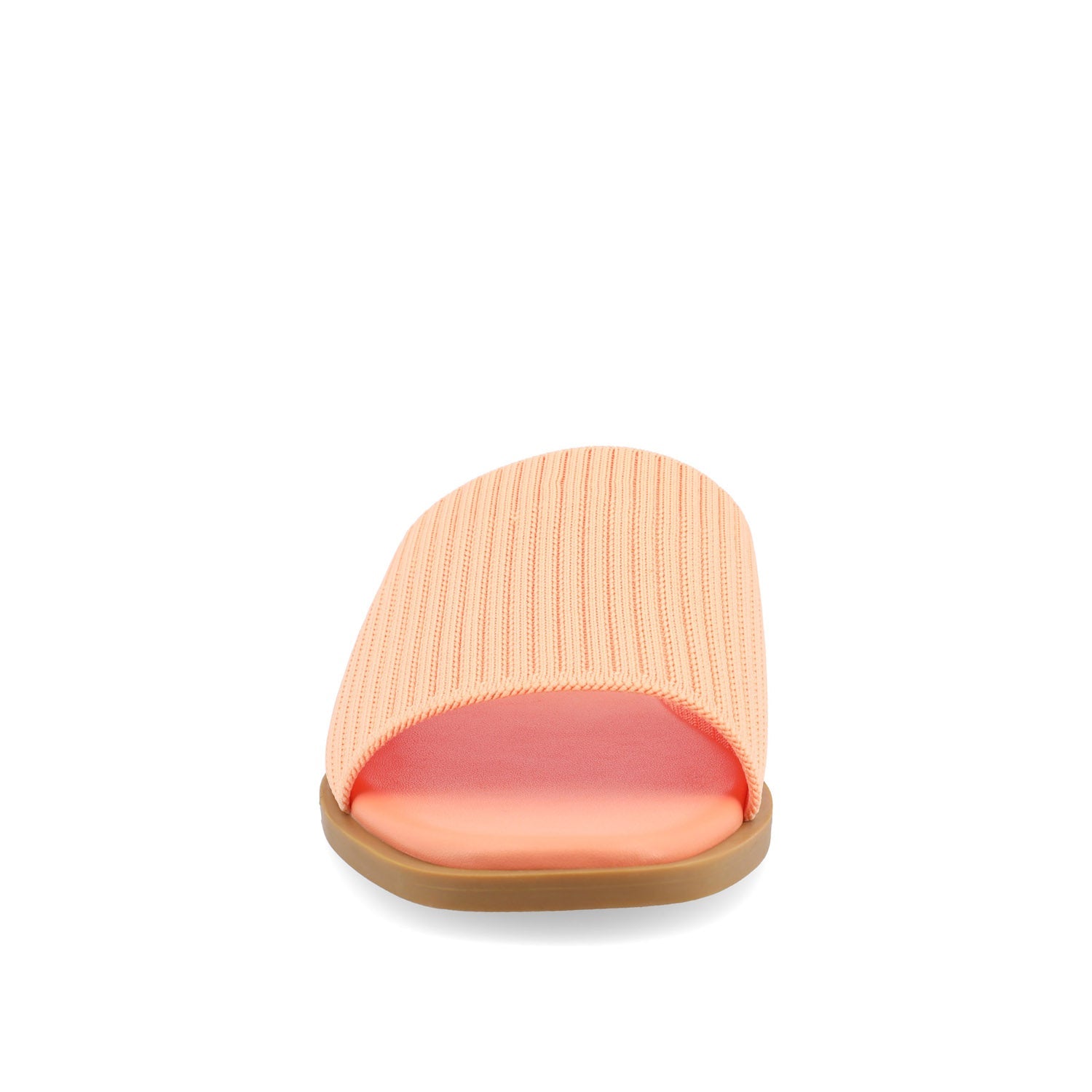 PRISILLA SLIDE SANDALS IN KNIT FABRIC IN WIDE - Bone