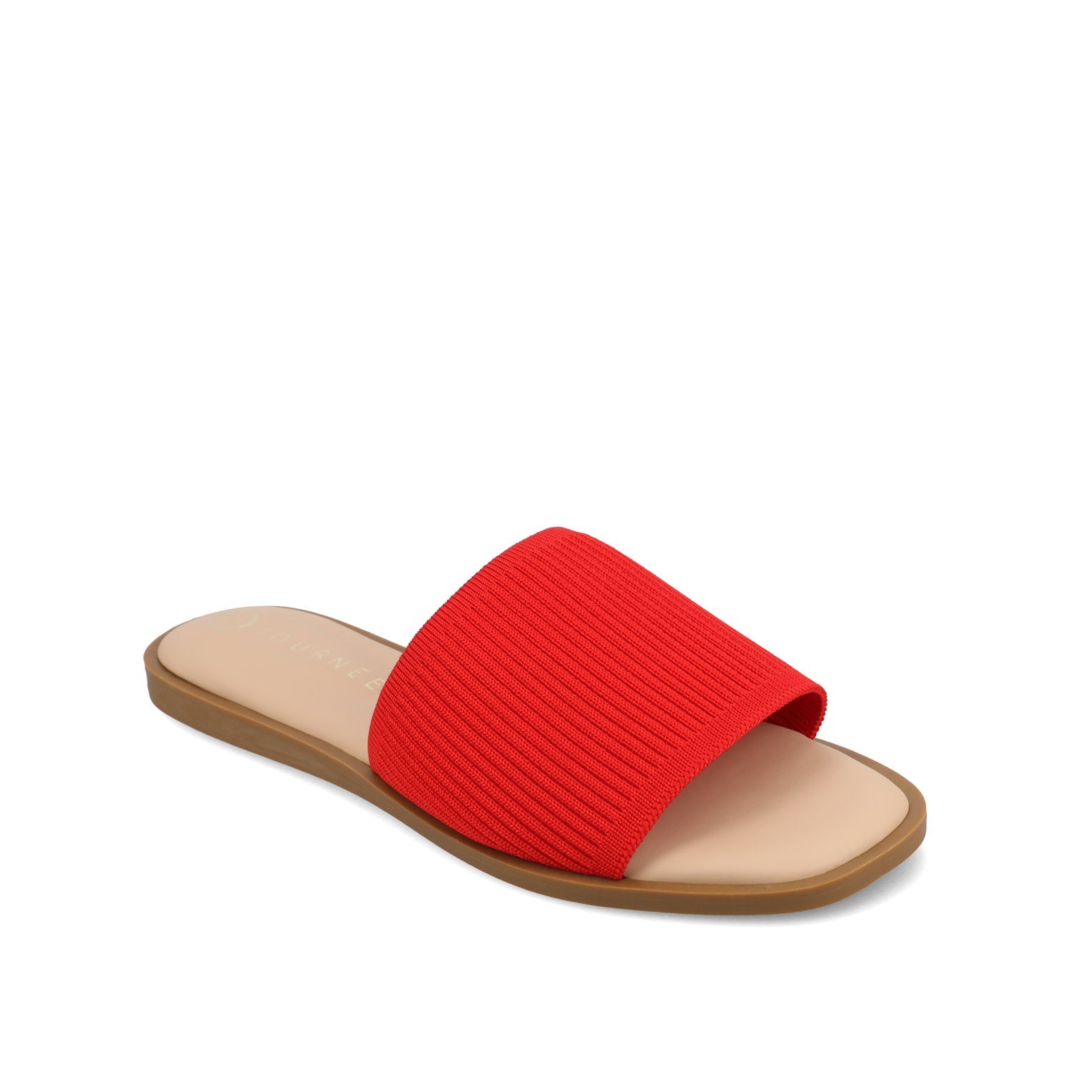 PRISILLA SLIDE SANDALS IN STATEMENT - Red